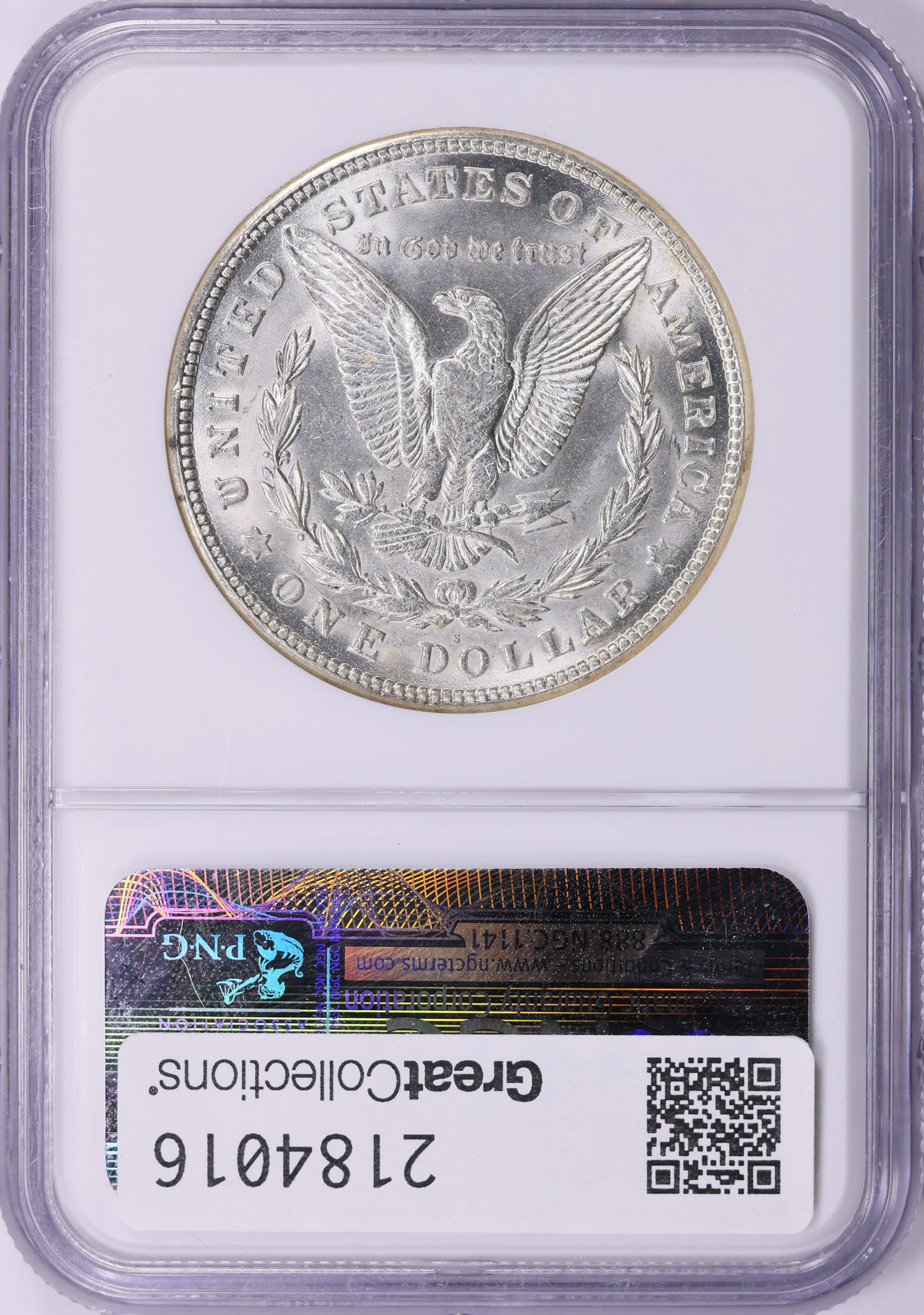 1921-S Morgan Silver Dollar NGC MS-64 (Item 2184016