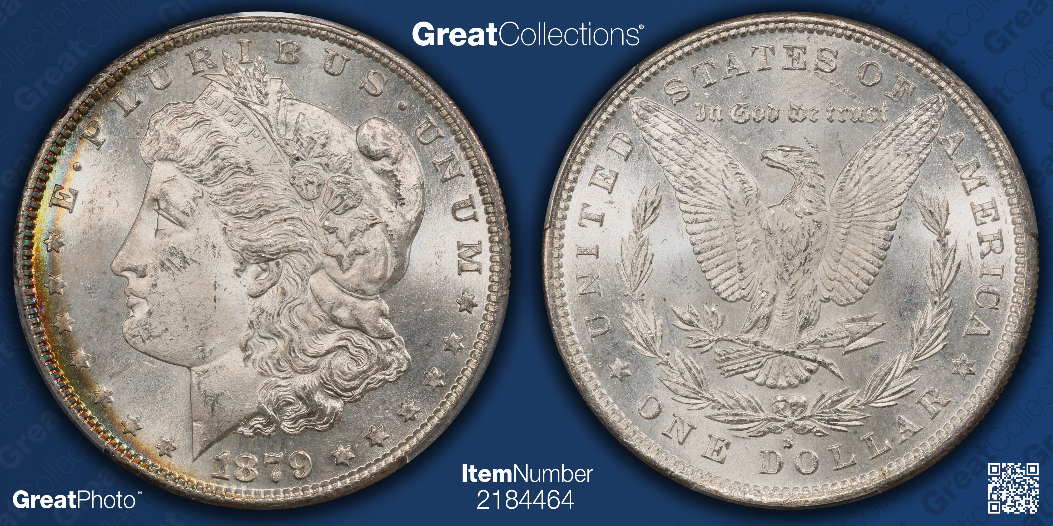 1879-S Morgan Silver Dollar PCGS MS-63 (Toned) (Item 2184464
