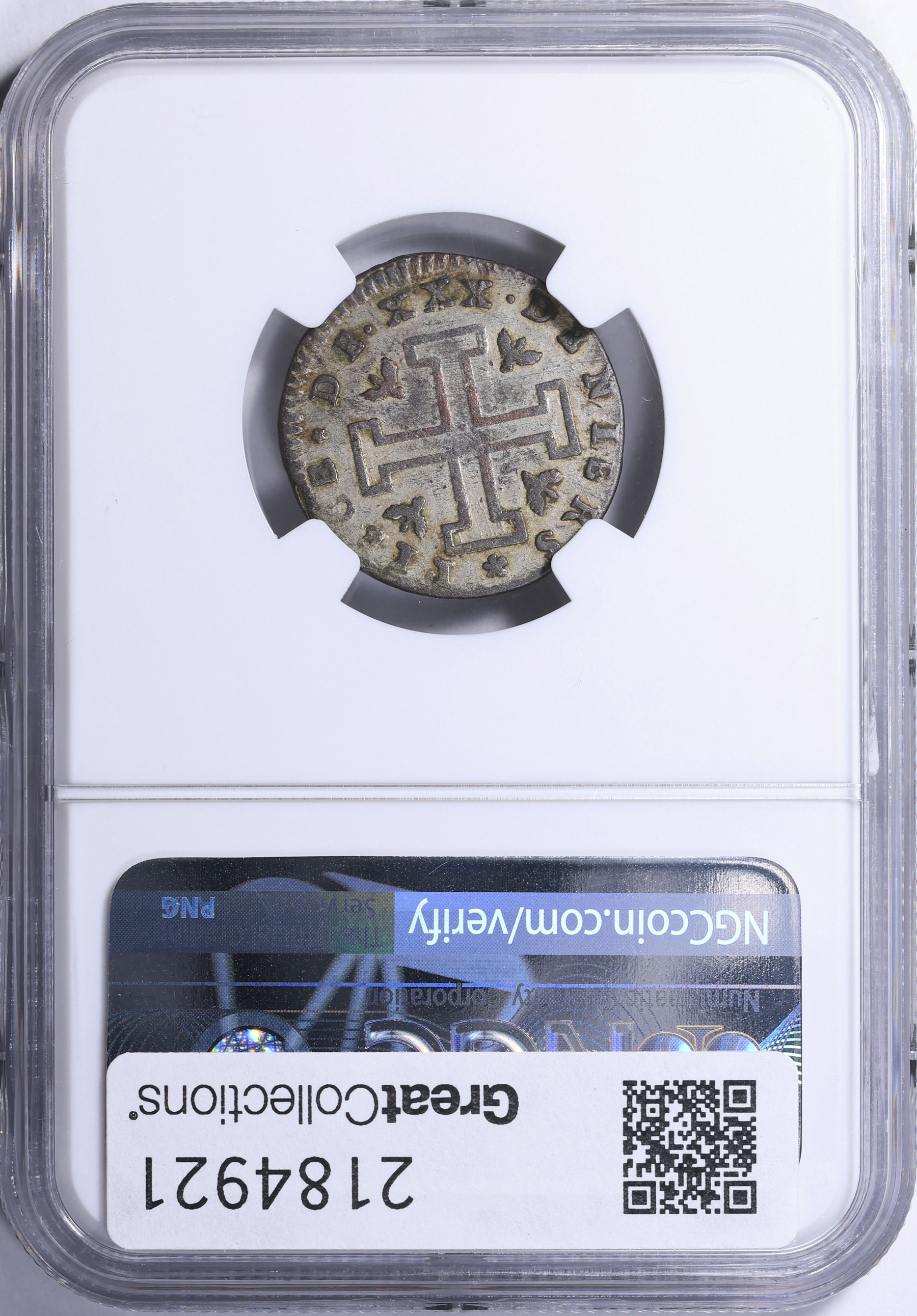 France - Lorraine ND (1697-1729) 30 Deniers KM-76 NGC AU-50 (Item