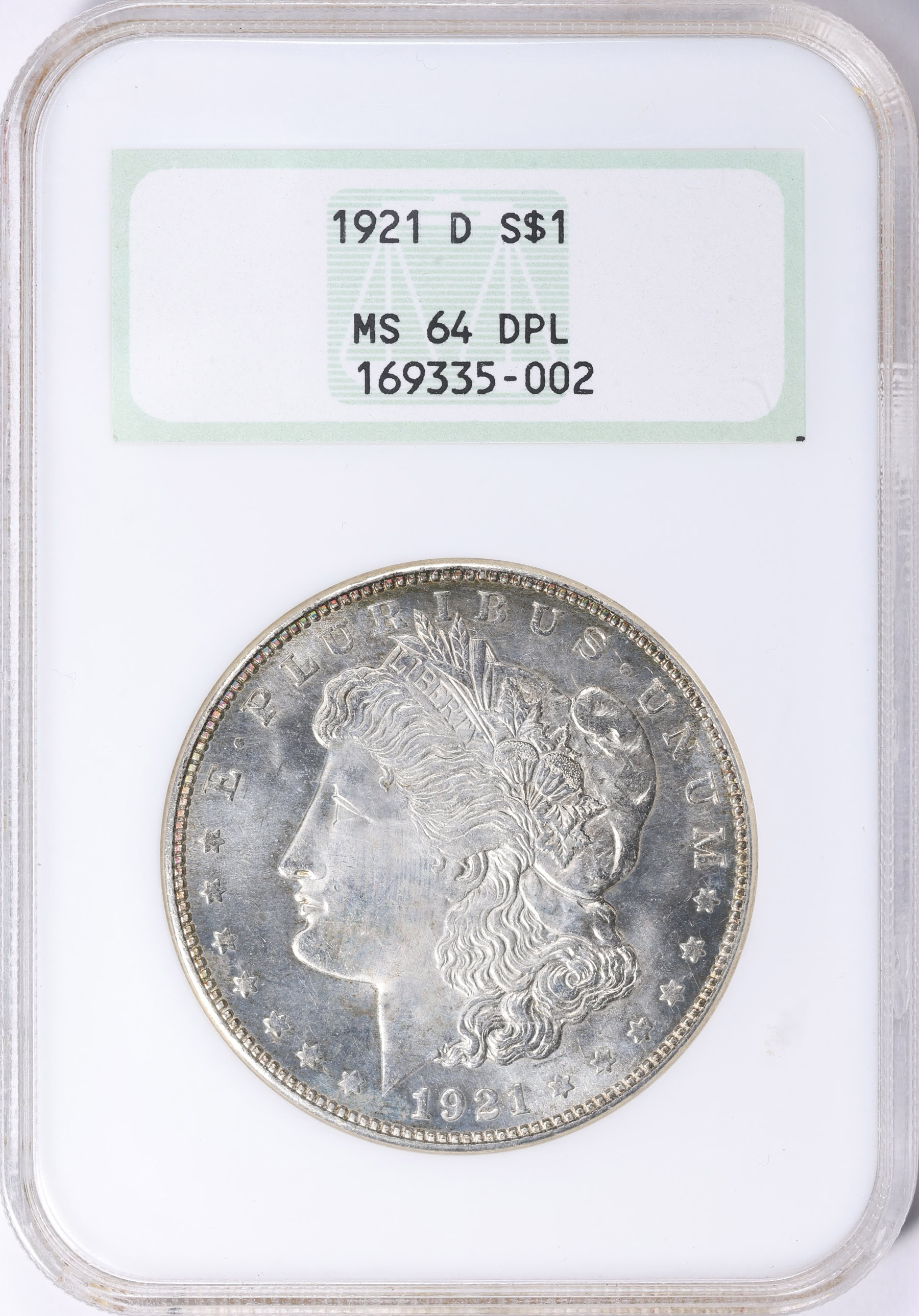 1921-D Morgan Silver Dollar NGC MS-64 DMPL OH (Item 2185375