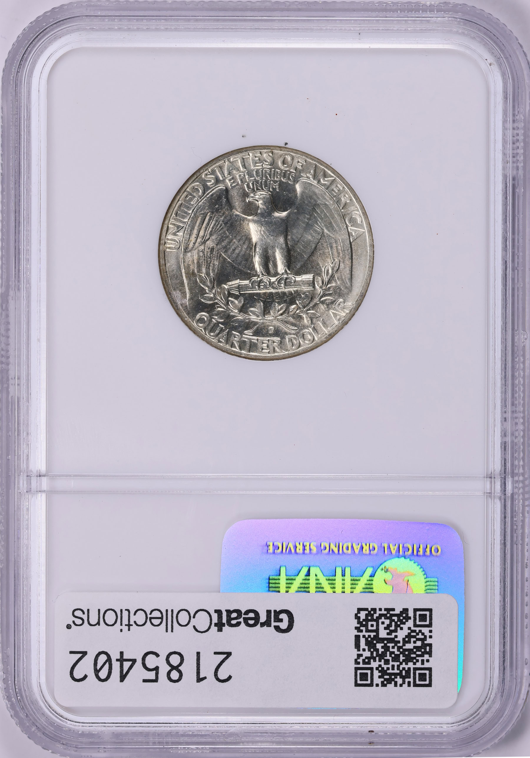 1964-D Washington Quarter NGC MS-66 (Item 2185402