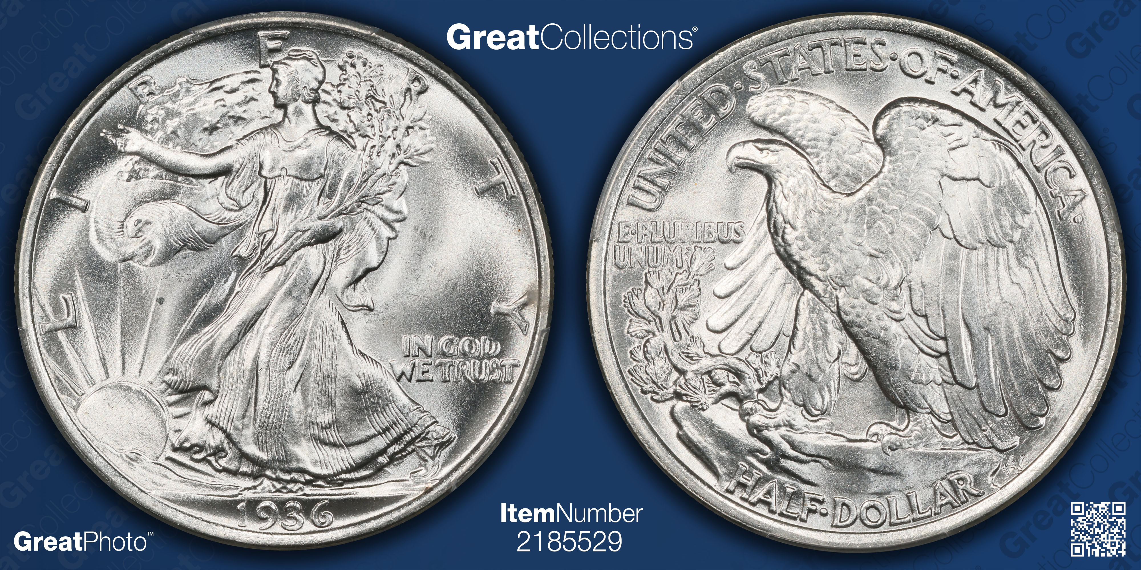 1936 Walking Liberty Half Dollar PCGS MS-67+ (CAC Green) (Grand