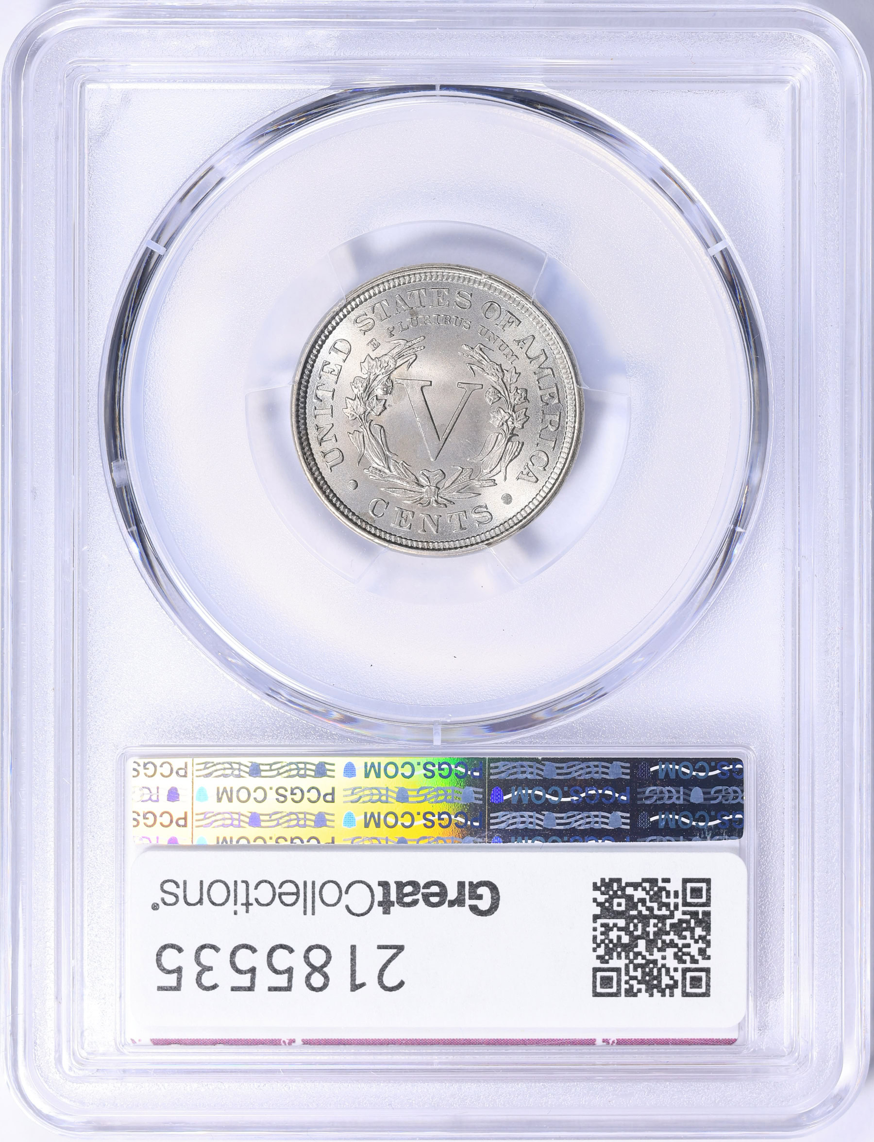 1895 Liberty Nickel PCGS MS-66 (Grand Cru Label) (Item 2185535