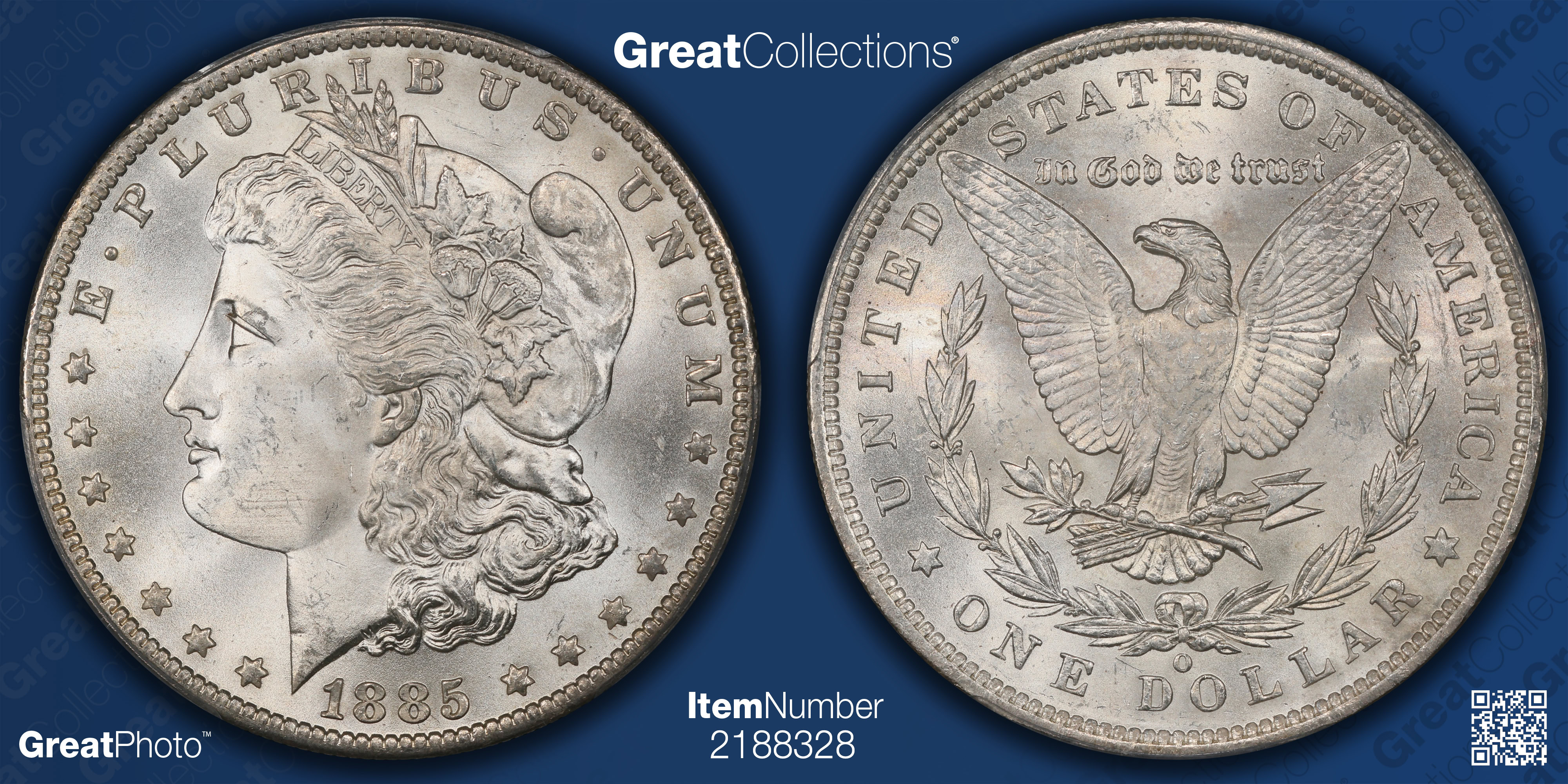 1885-O Morgan Silver Dollar PCGS MS-66 (VSS VAM-3) (Item 2188328