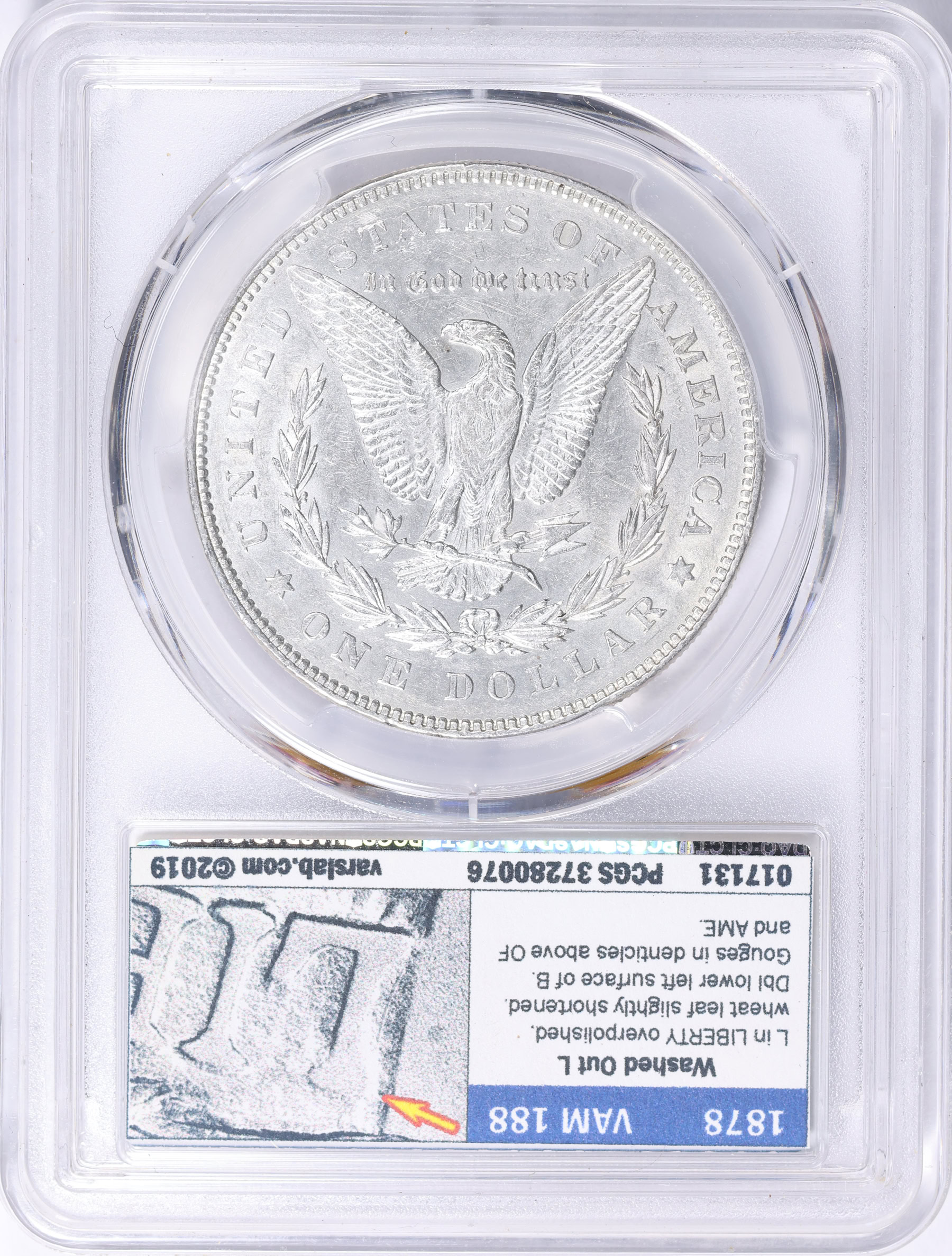 1878 7TF Morgan Silver Dollar Reverse of 1878 *Hit List 40* PCGS