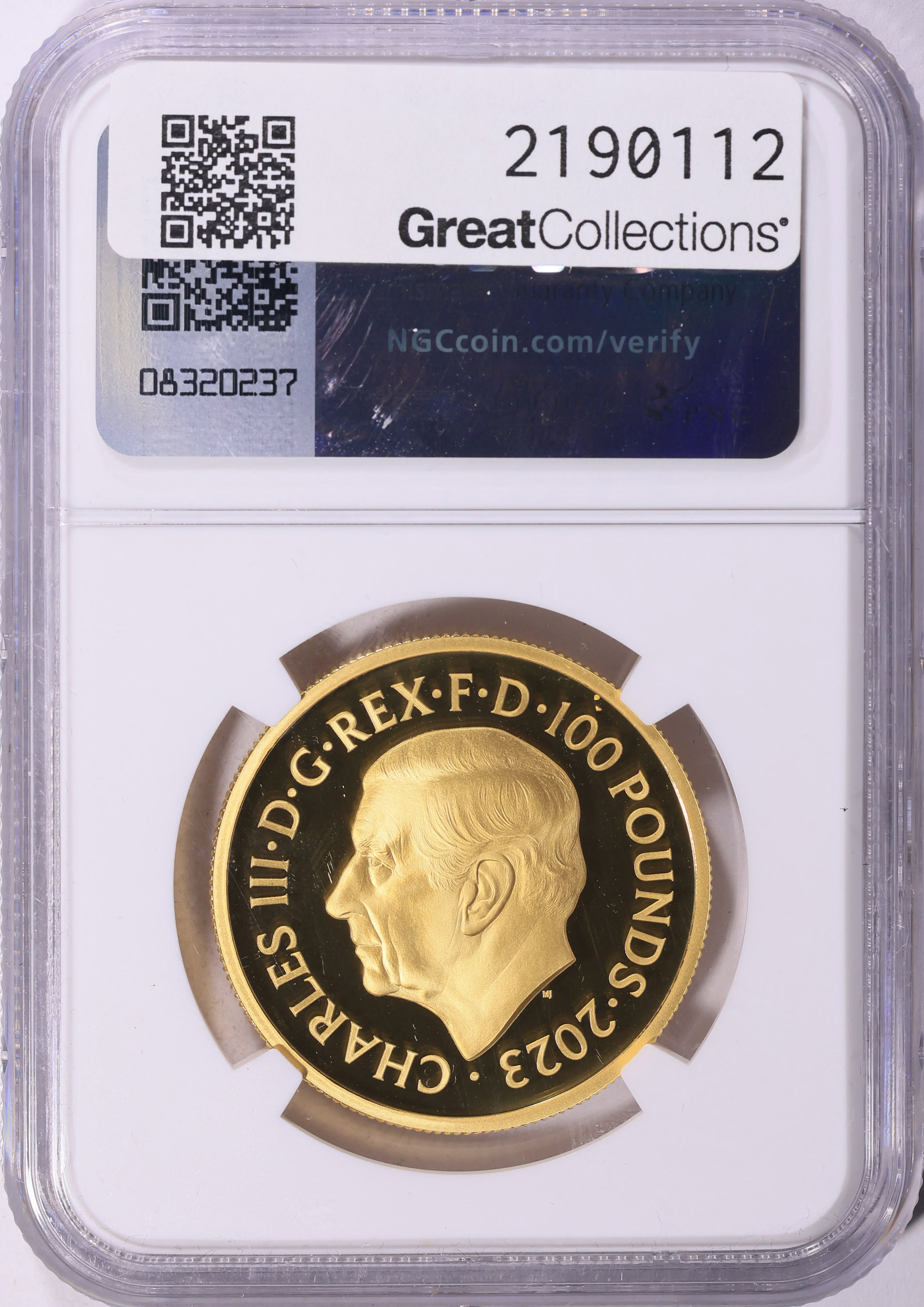 Great Britain 2023 Gold £100 Lion and Eagle KM-2791 First Releases