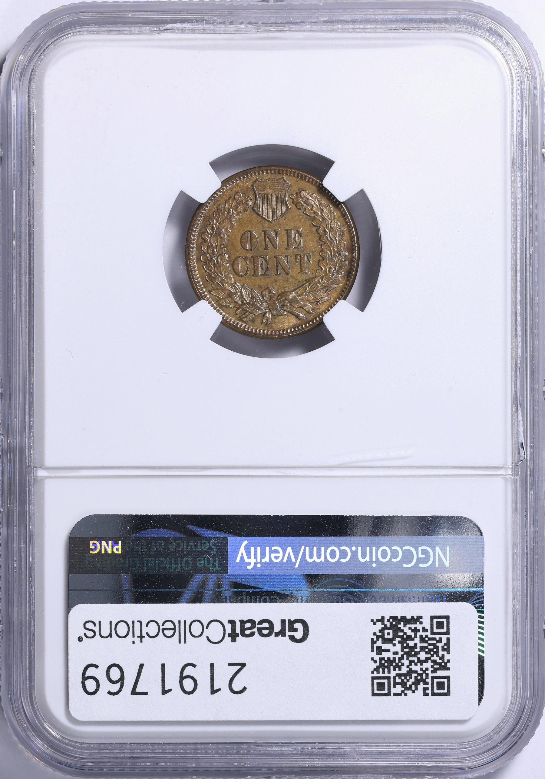 1885 Indian Cent NGC MS-62 BN (Item 2191769) | GreatCollections