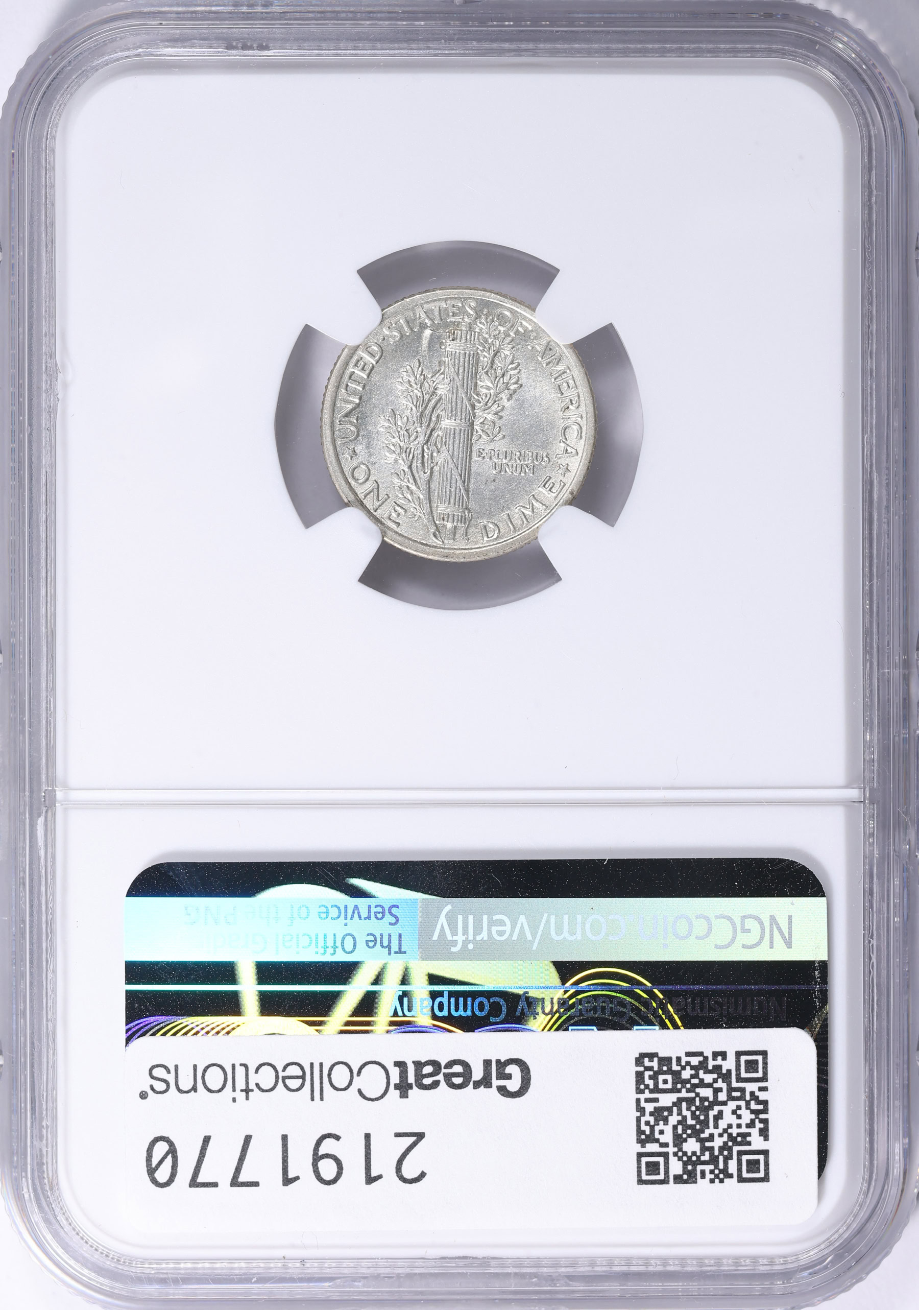 1916 Mercury Dime NGC MS-64 FB (Item 2191770) | GreatCollections