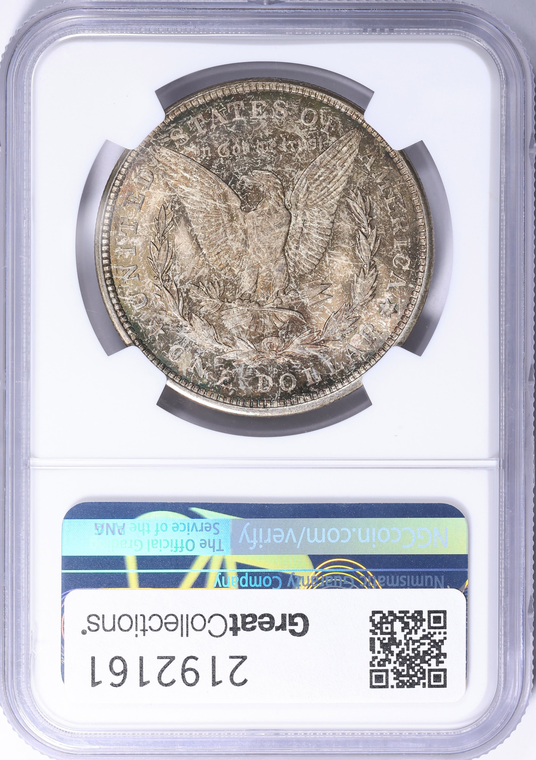 1921-D Morgan Silver Dollar NGC MS-64 (Toned) (Item 2192161