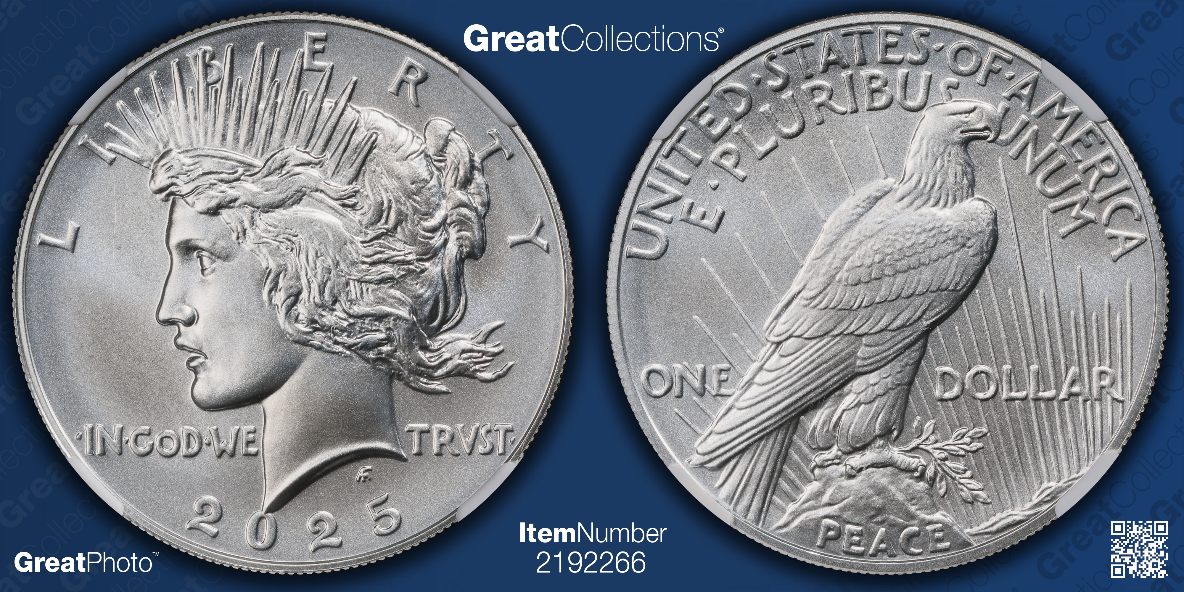 2025 Peace Silver Dollar NGC MS-70 | NGC Cert #8433263-002