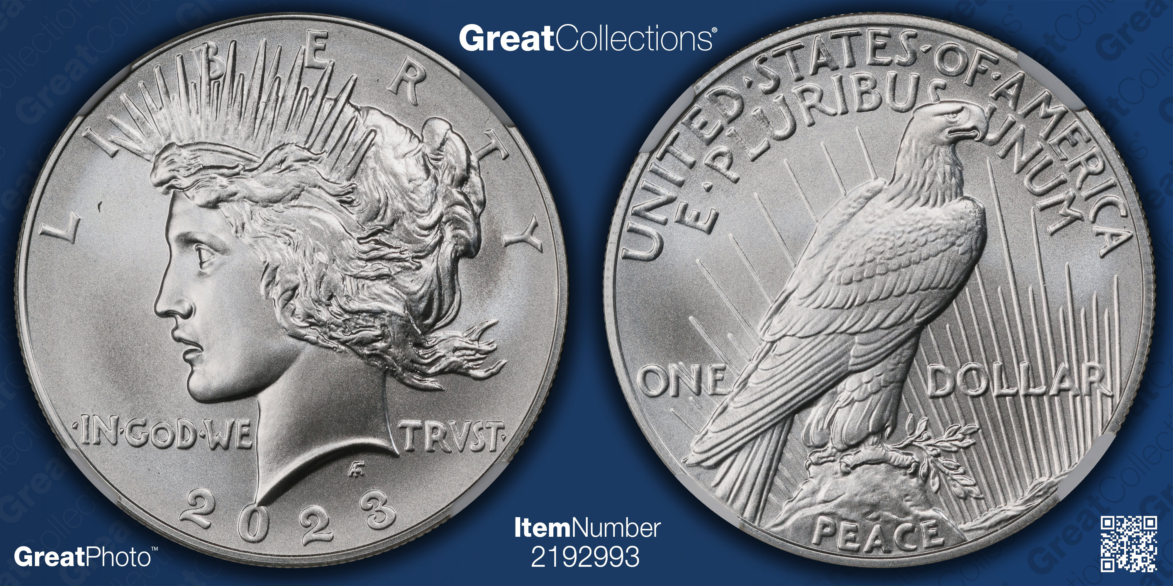 2023 Peace Silver Dollar Early Releases NGC MS-70 | NGC Cert