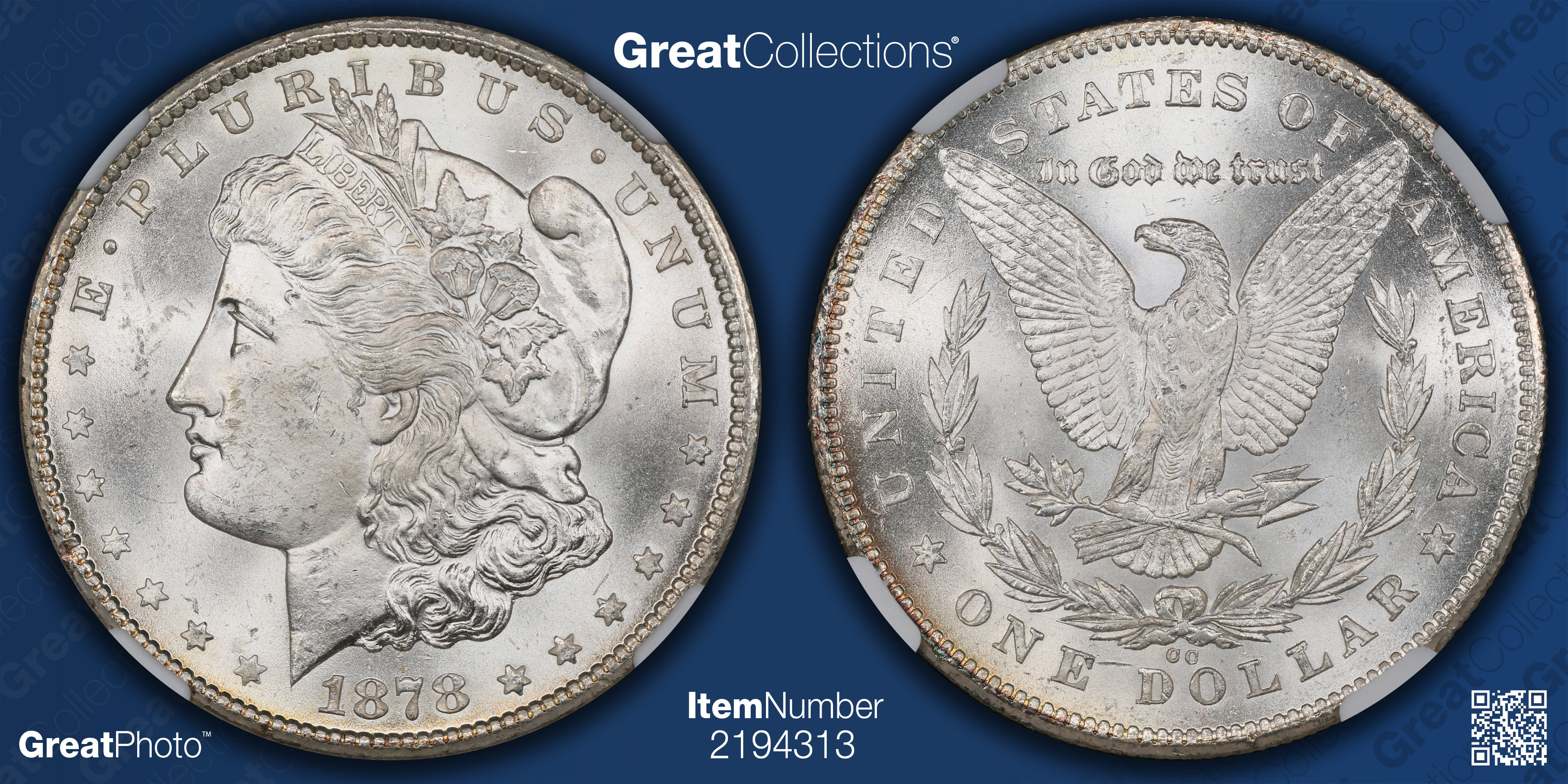 nagページです 1878-CC Morgan Silver Dollar NGC MS-63 (Item 2194313