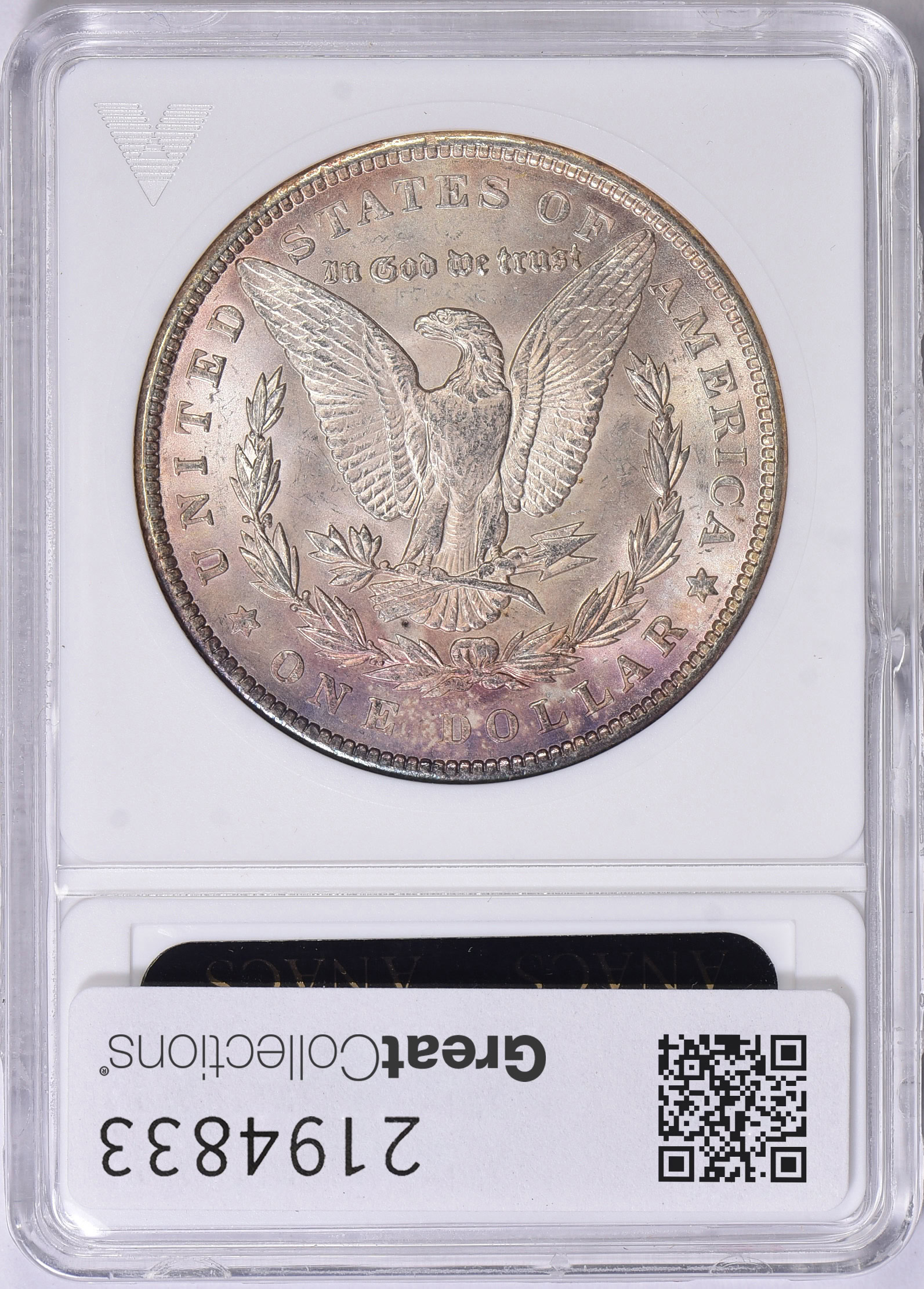 1900 Morgan Silver Dollar VAM-6 ANACS MS-62 OH (Toned) (Item