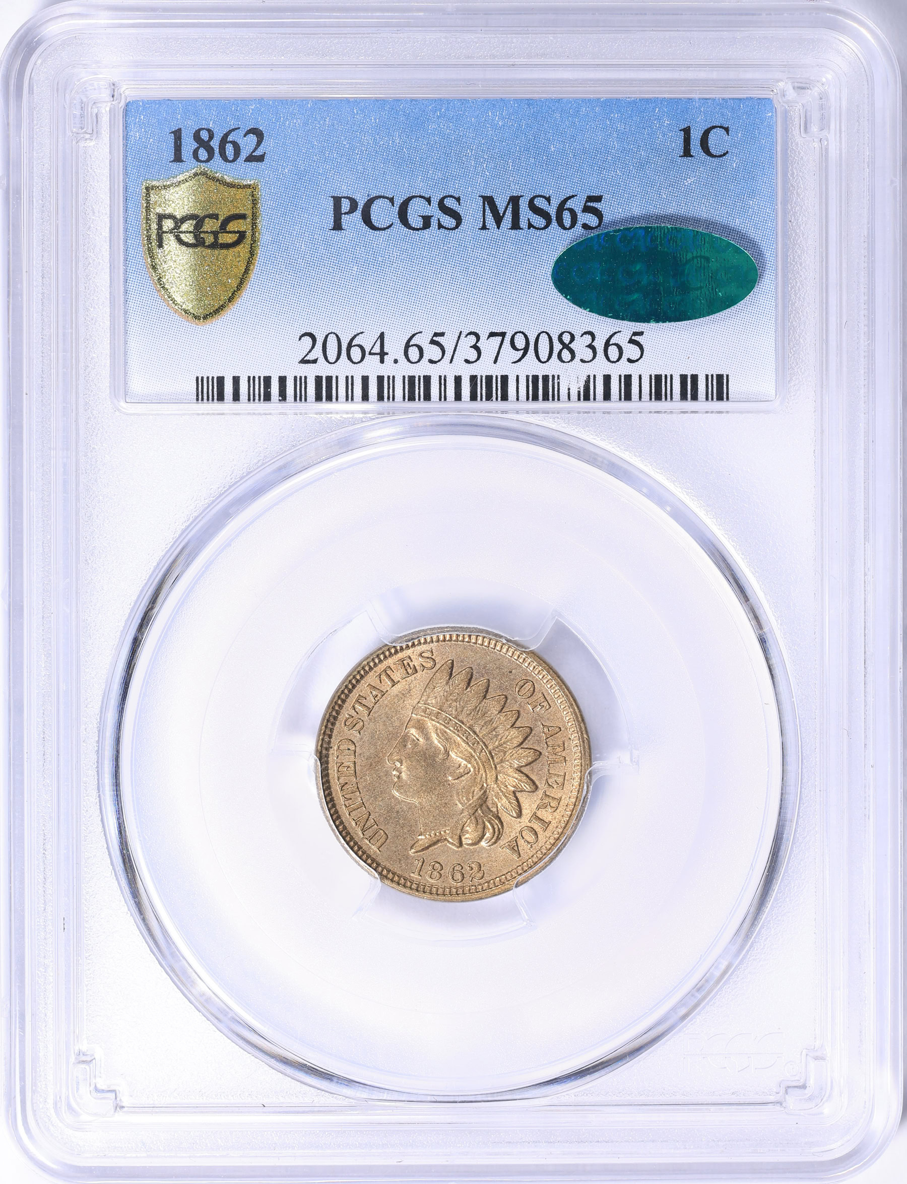 インドネシア　未発行ジャワ　10銭　PCGS MS62 希少　レア　オランダ領東 1862 Indian Cent PCGS MS-65 (CAC Green) (Item 2195409
