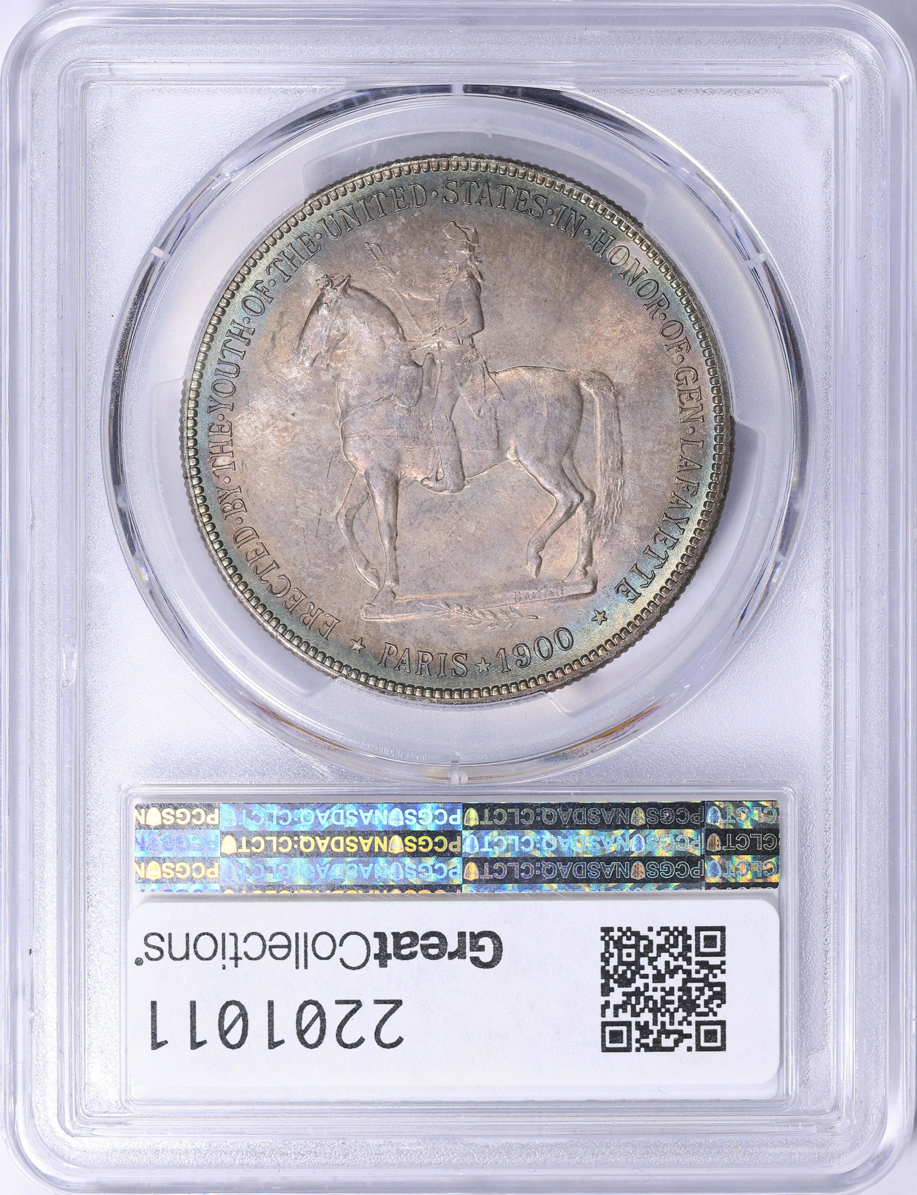 1900 Lafayette Dollar PCGS MS-67 (CAC Green) (Toned) (Item 2201011 ...