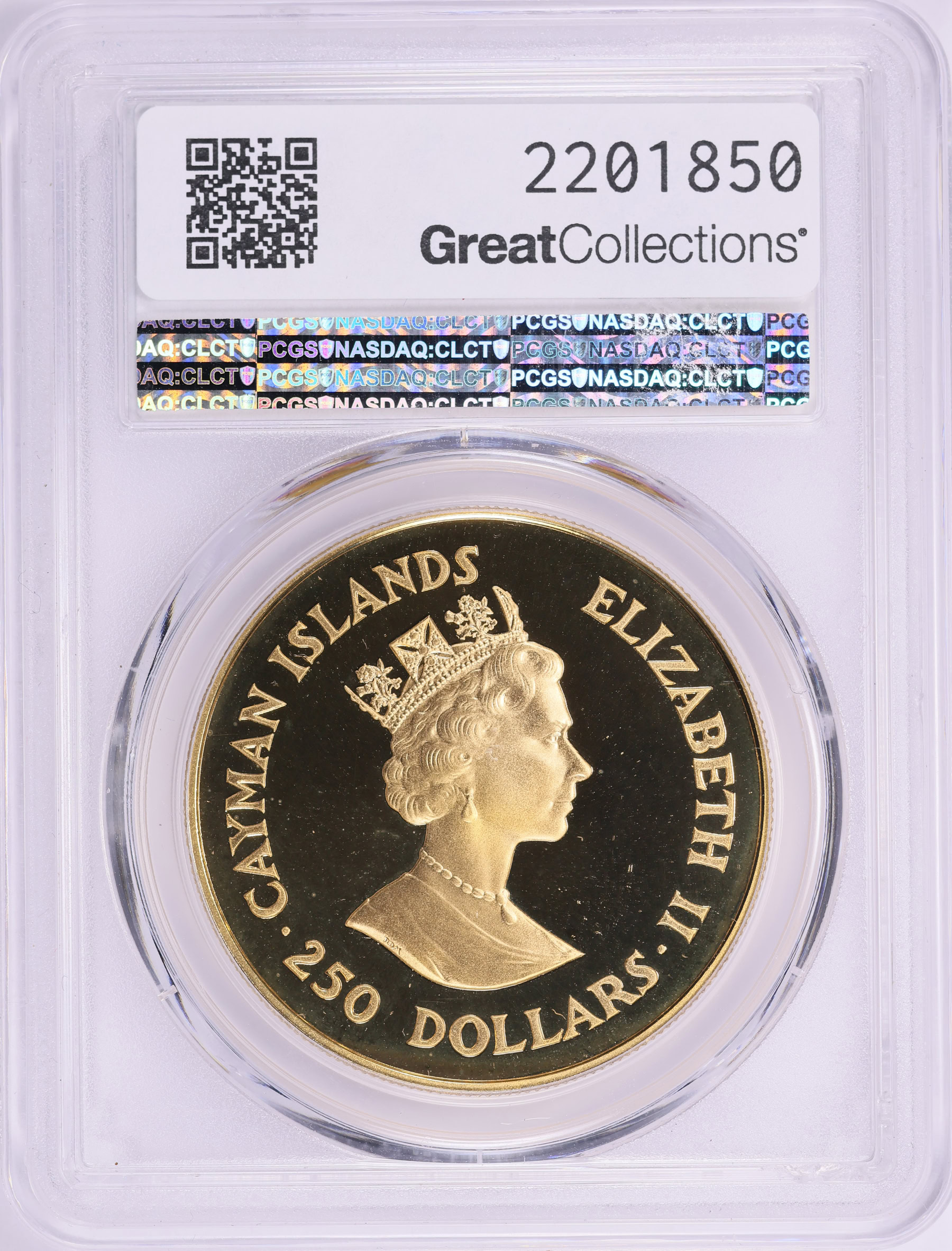 【PCGS PR68 DCAM】 1977年 ラトビア ジュリア・マリア号 金貨 Cayman Islands 1987 Gold $250 40th Royal Wedding Anniversary KM-86