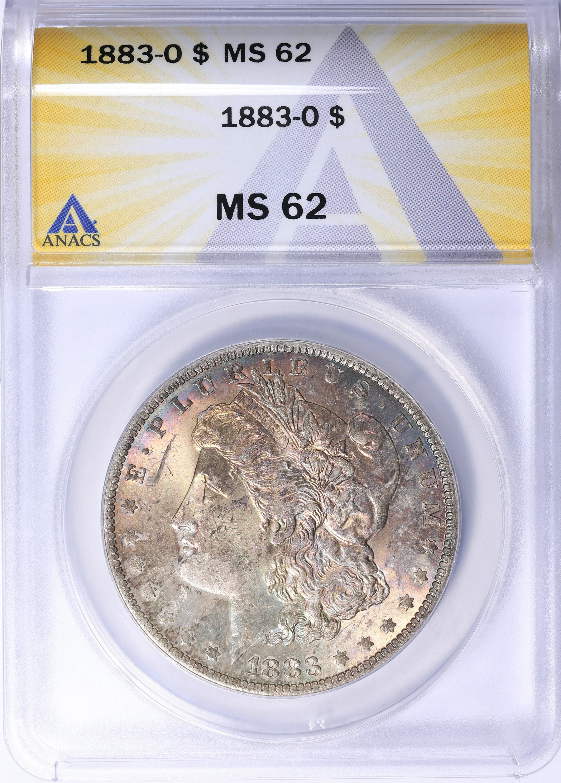 1883-O Morgan Silver Dollar ANACS MS-62 (Toned) (Item 2201857
