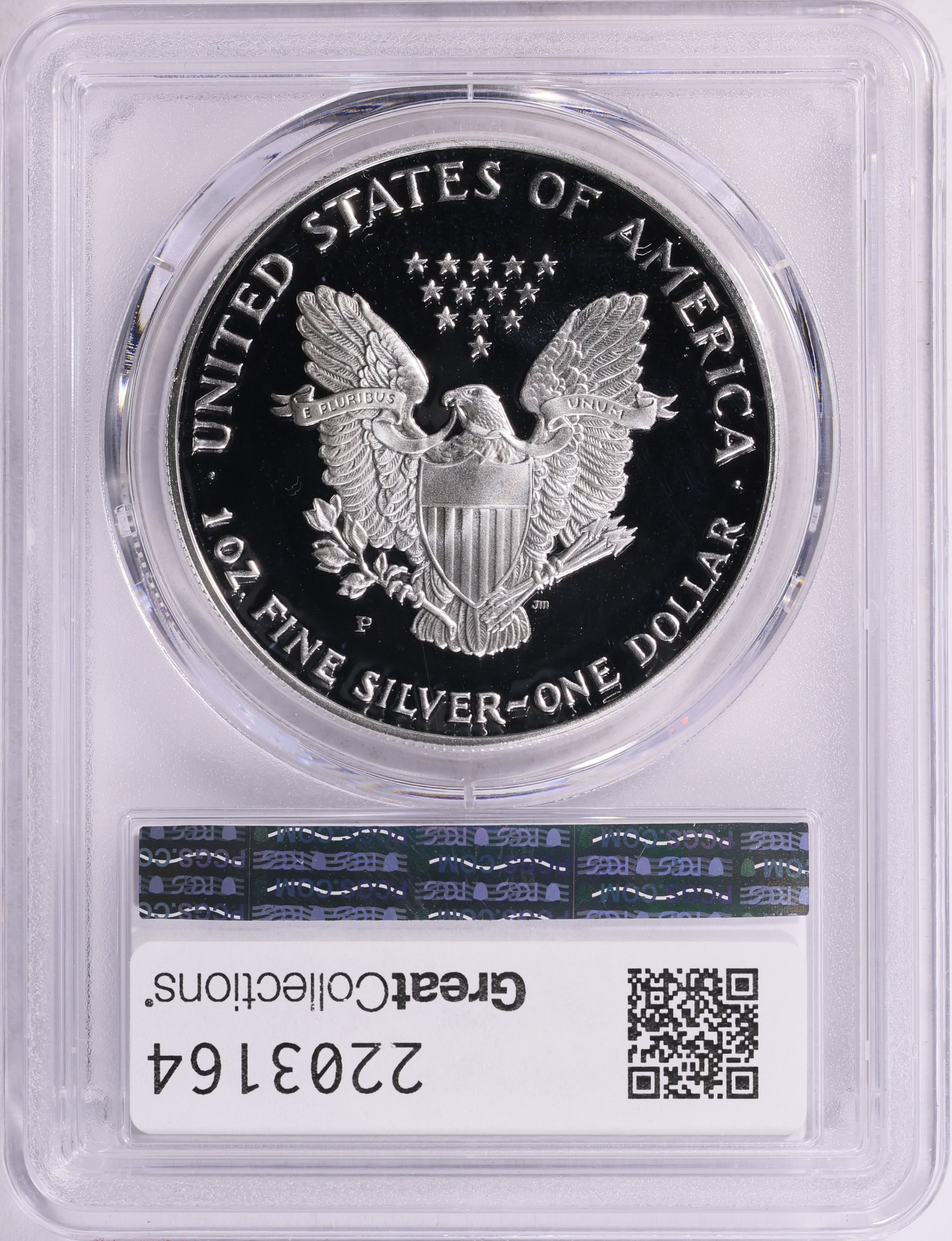1993-P $1 Silver Eagle PCGS Proof-69 DCAM (Item 2203164
