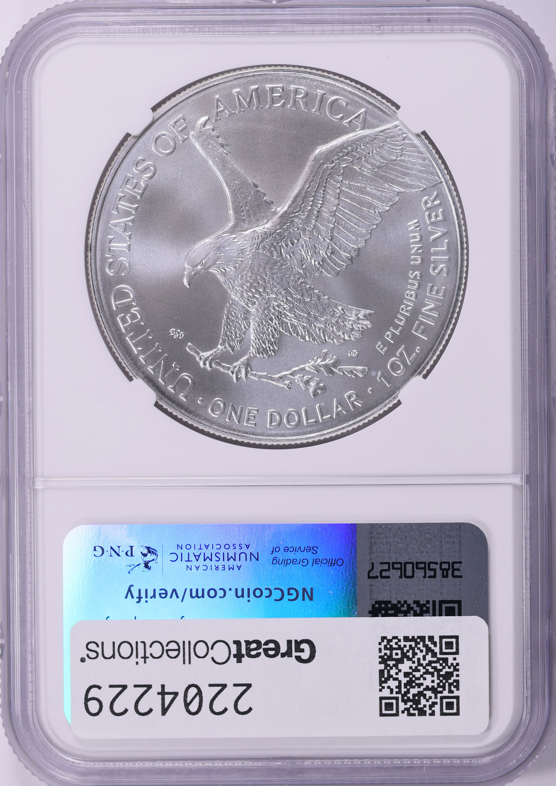 2024 $1 Silver Eagle NGC MS-70 (Donald J. Trump Label) | NGC Cert