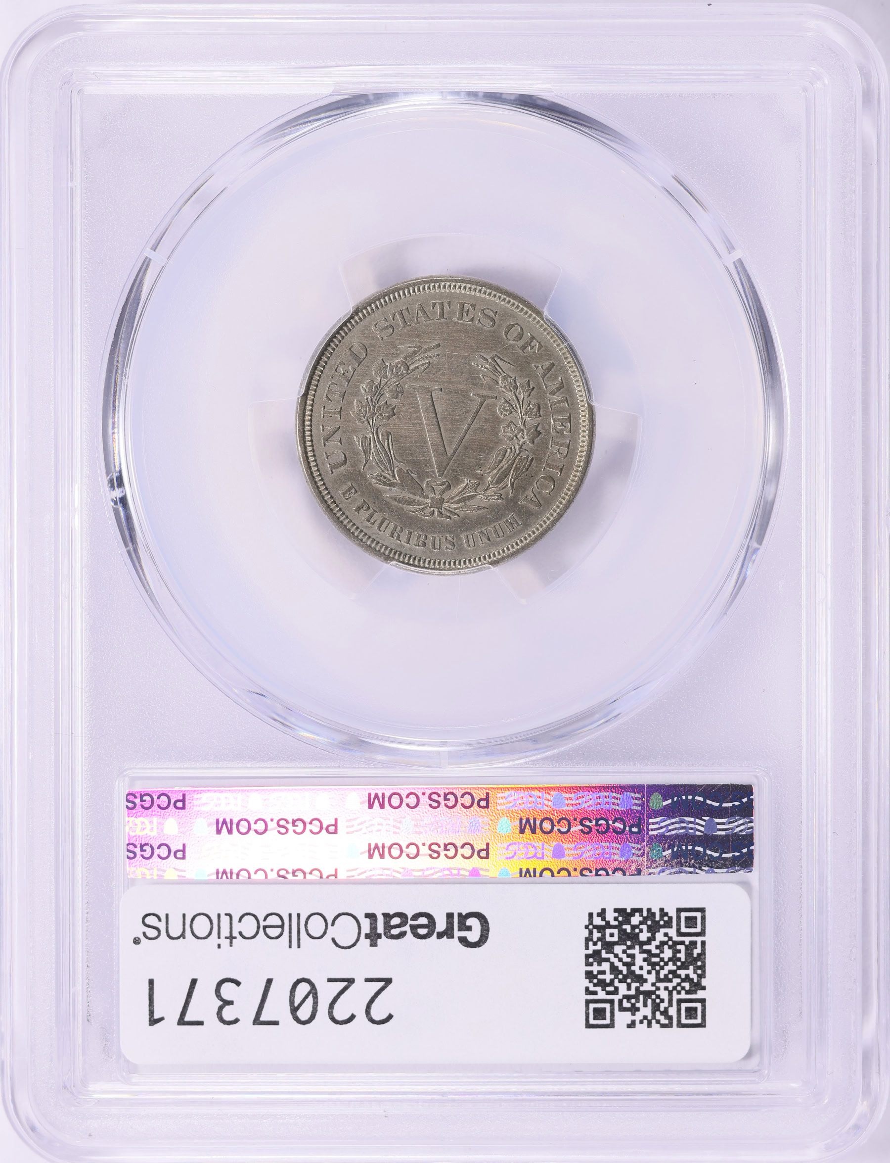 1883 Liberty Nickel No CENTS PCGS Genuine AU Details (Item 2207371