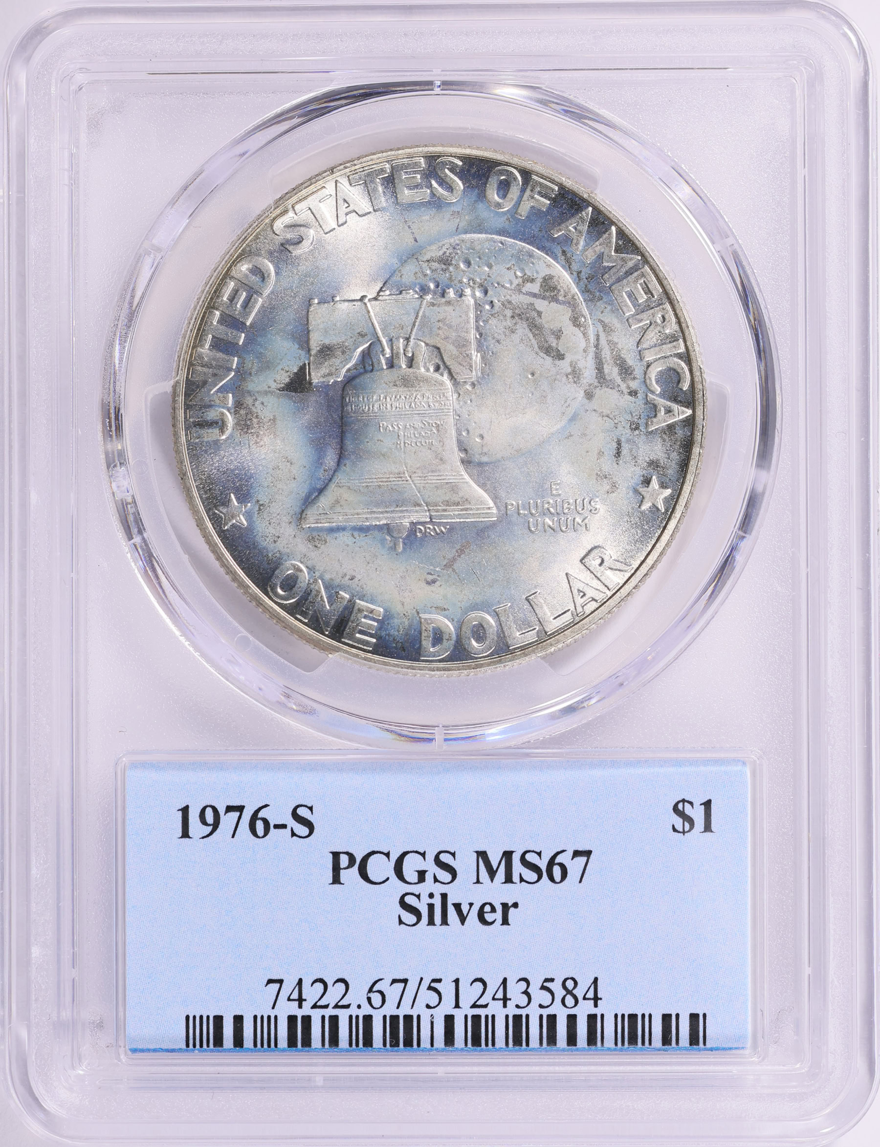 コレクション PCGS MS67 1976-S Eisenhower Dollar Silver PCGS MS-67 (Portrait Label) (Item