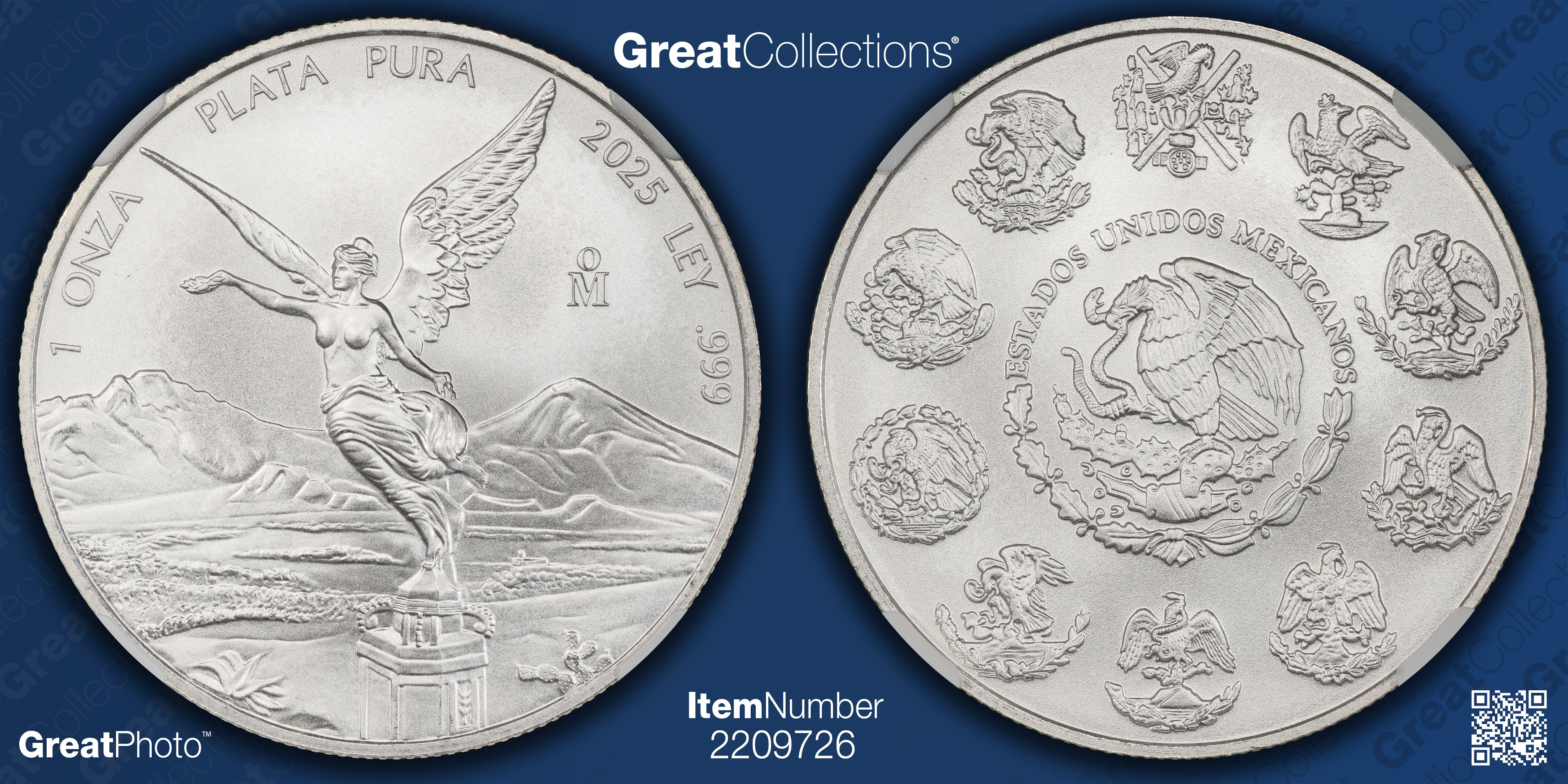 Mexico 2025-Mo Silver Onza Libertad KM-613 Early Releases NGC MS