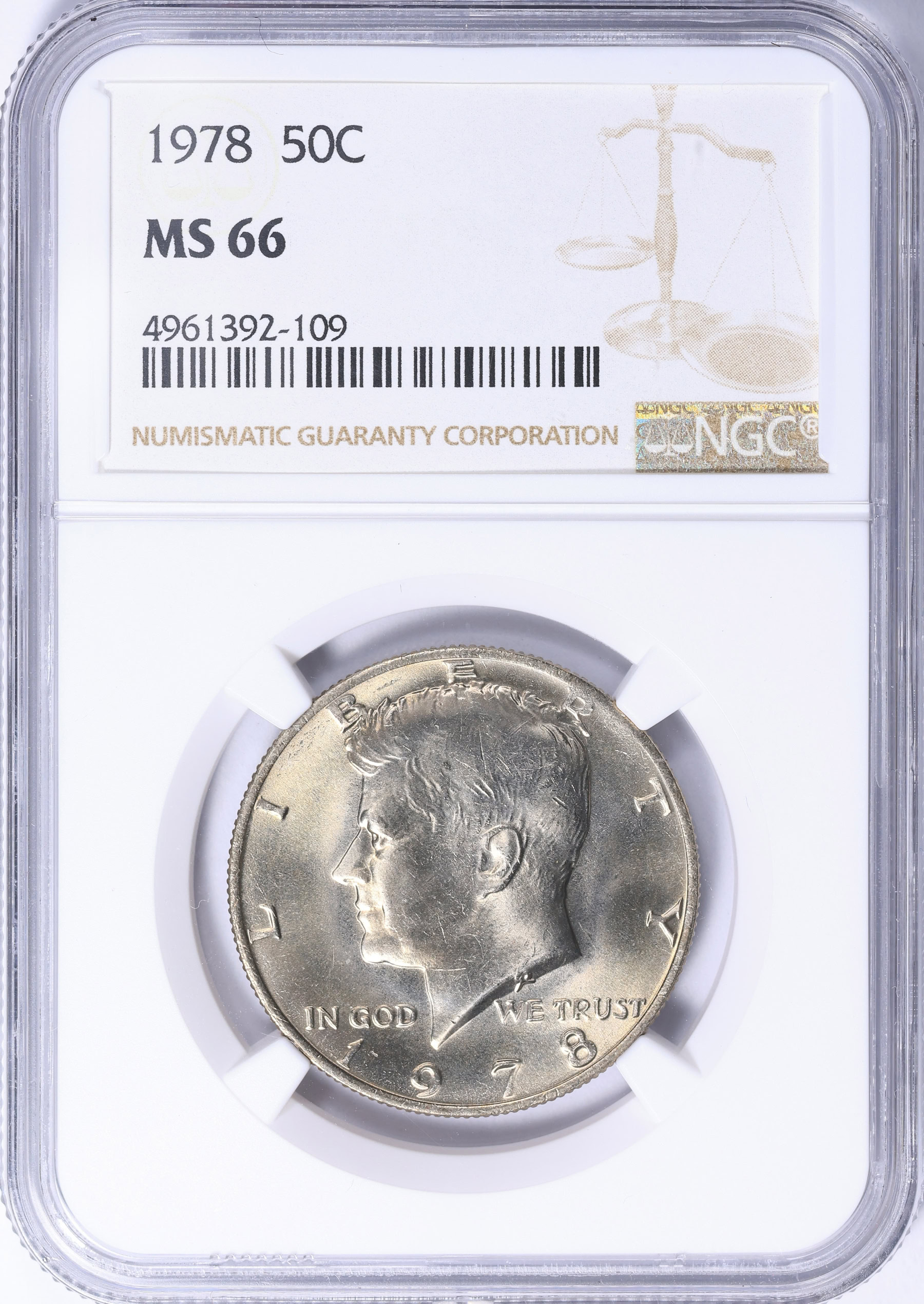 1978 Kennedy Half Dollar NGC MS-66 (Item 2210420