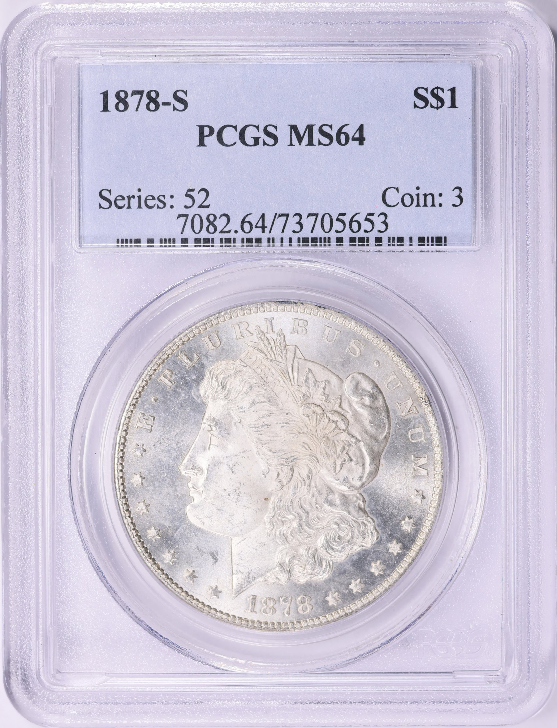 1878-S Morgan Silver Dollar PCGS MS-64 (VSS VAM-74) | PCGS Cert