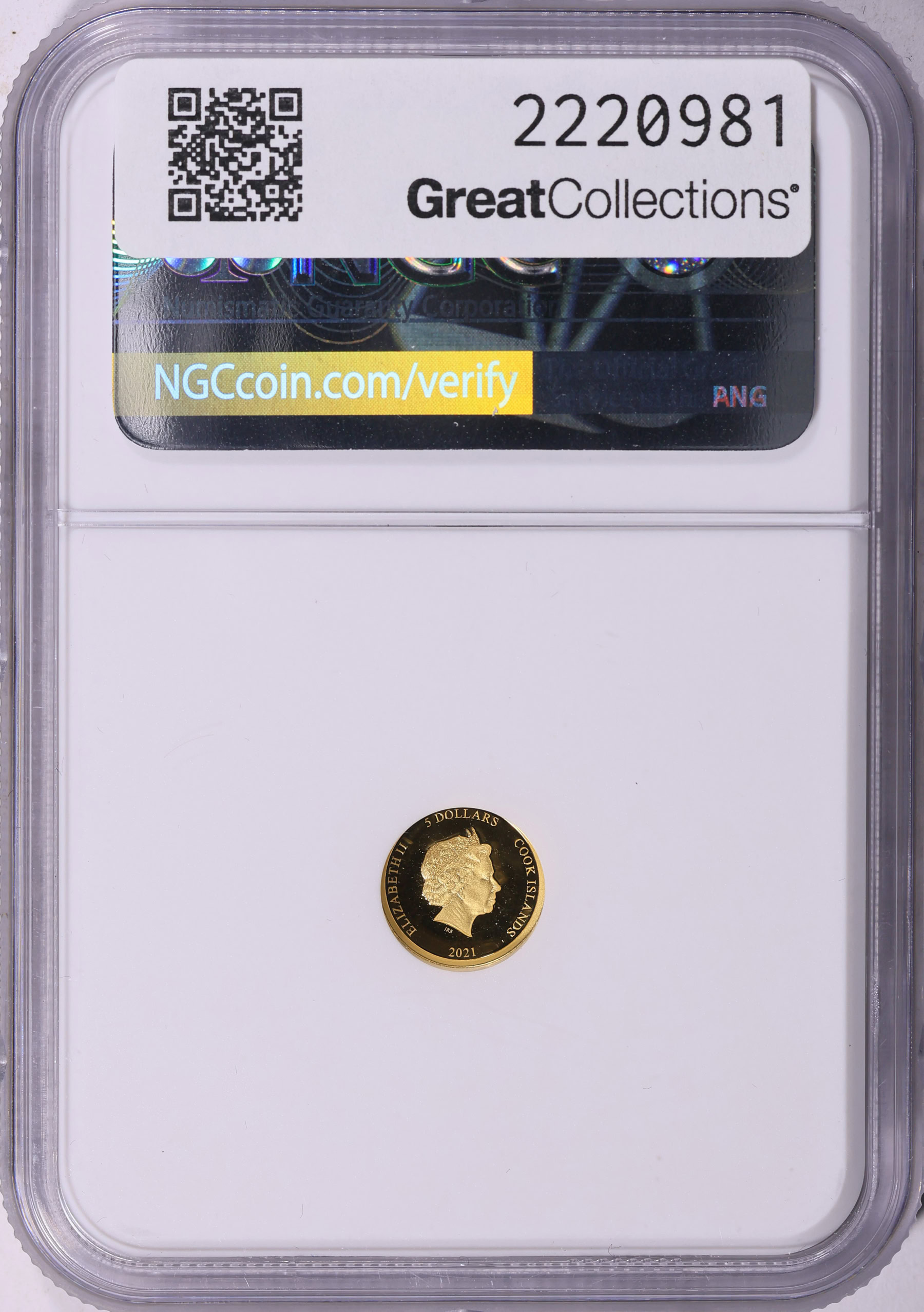クオン UD 金華山 ローレルゴールド5点セット売り Cook Islands 2021 Gold $5 U.S. State Animal Series Pennsylvania