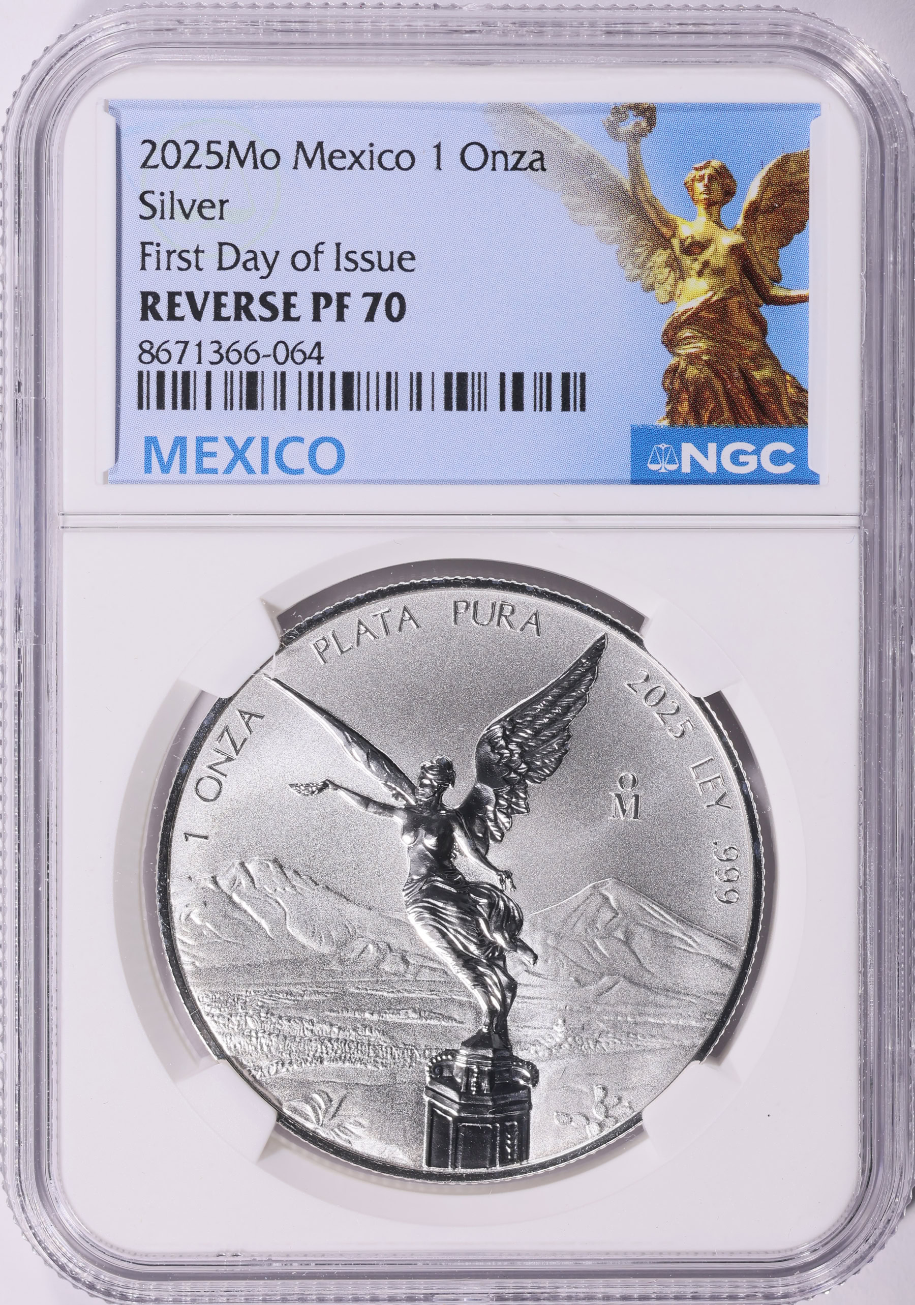 ネオロカSilverettes 2025ニューアルバム 日本未入荷 Mexico 2025-Mo Silver Onza Libertad Reverse Proof KM-639 First Day