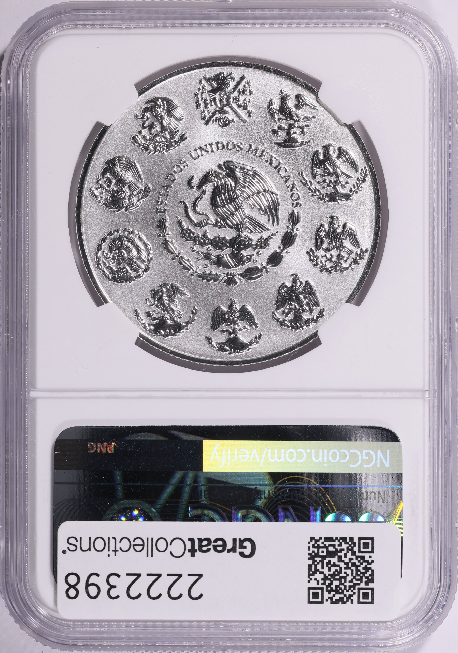 Mexico 2025-Mo Silver Onza Libertad Reverse Proof KM-639 First Day