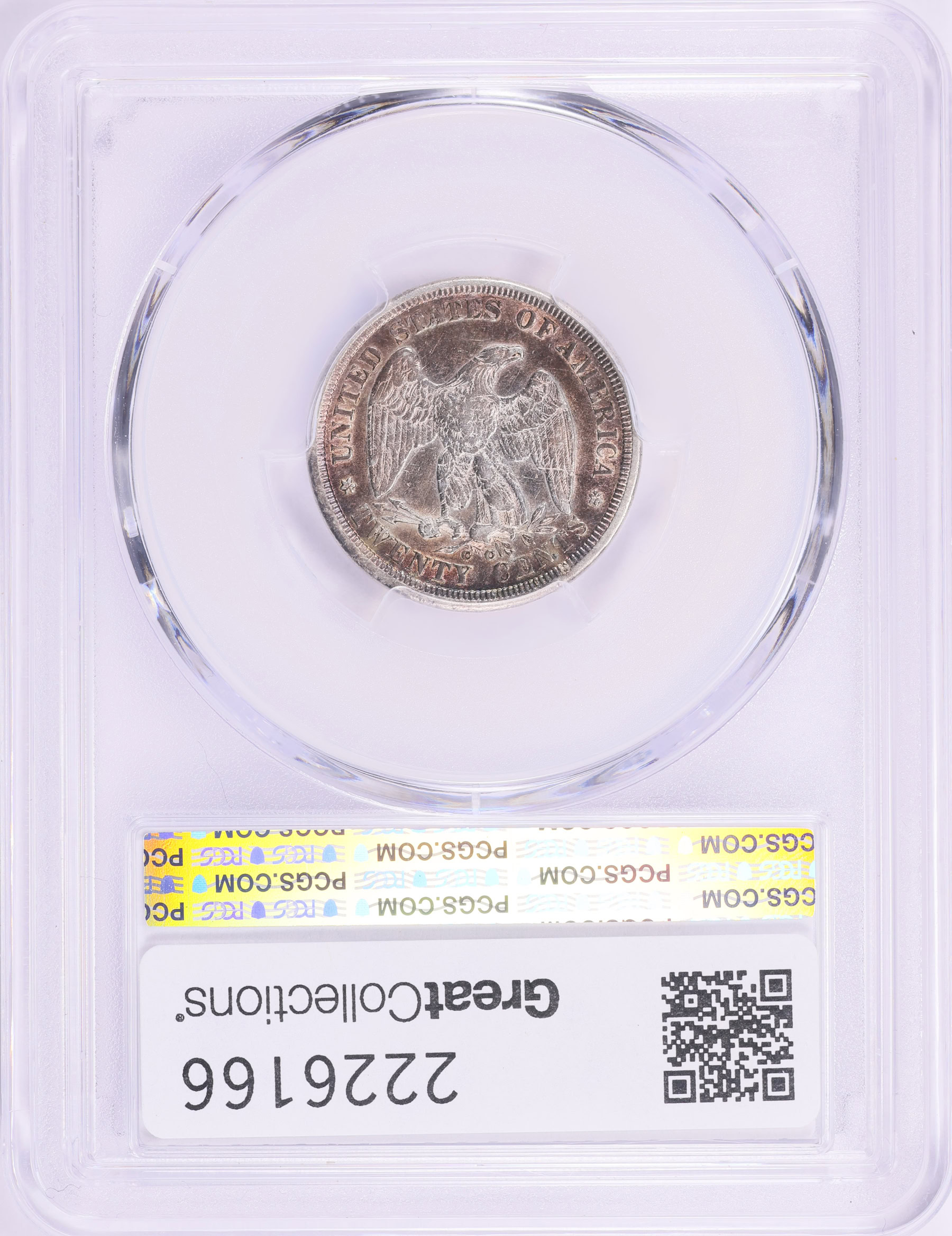 1875-CC Twenty-Cent Piece PCGS Genuine XF Details (Item 2226166