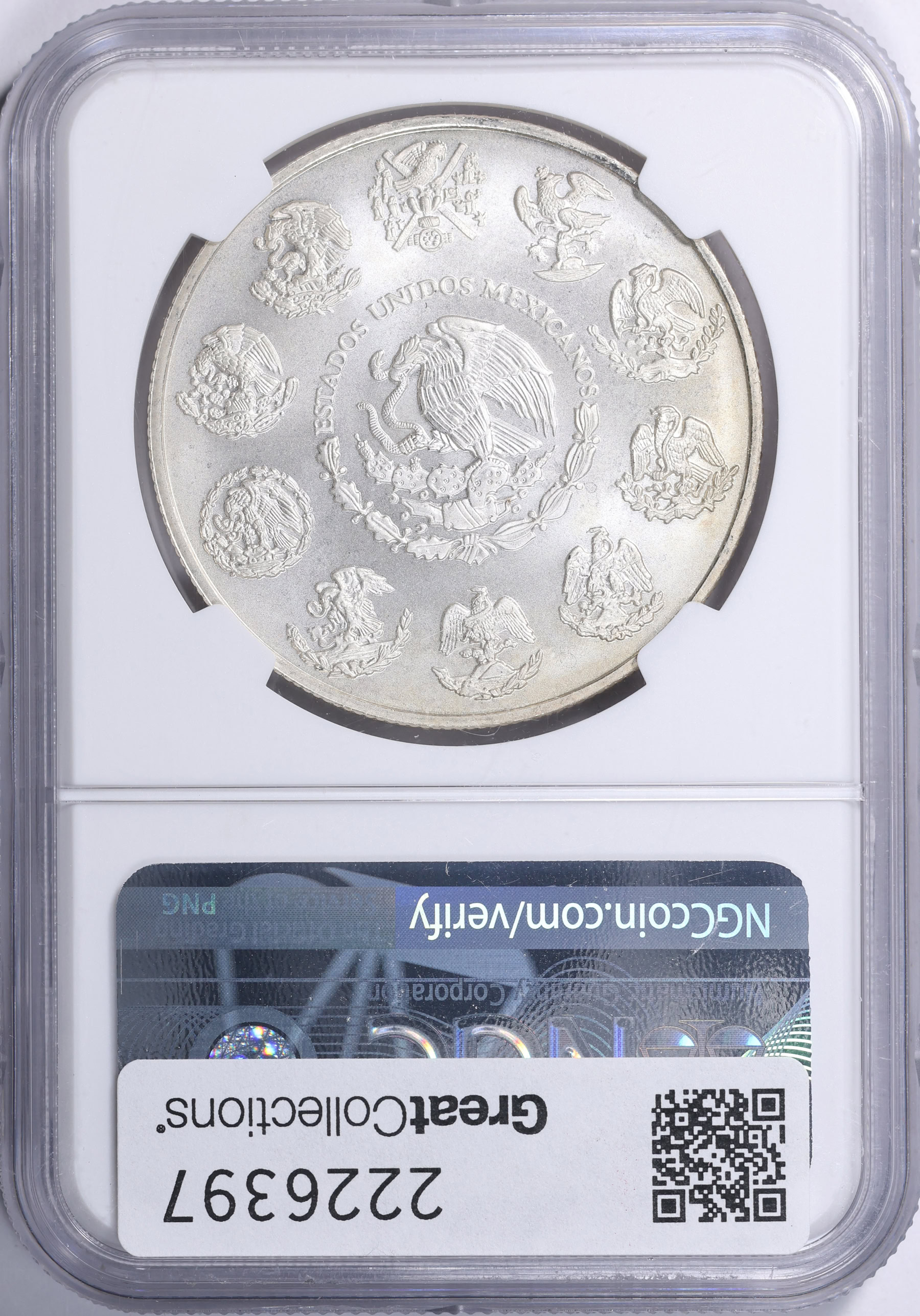 Mexico 1999-Mo Silver Onza Libertad Mule With Obverse of 2000 cf