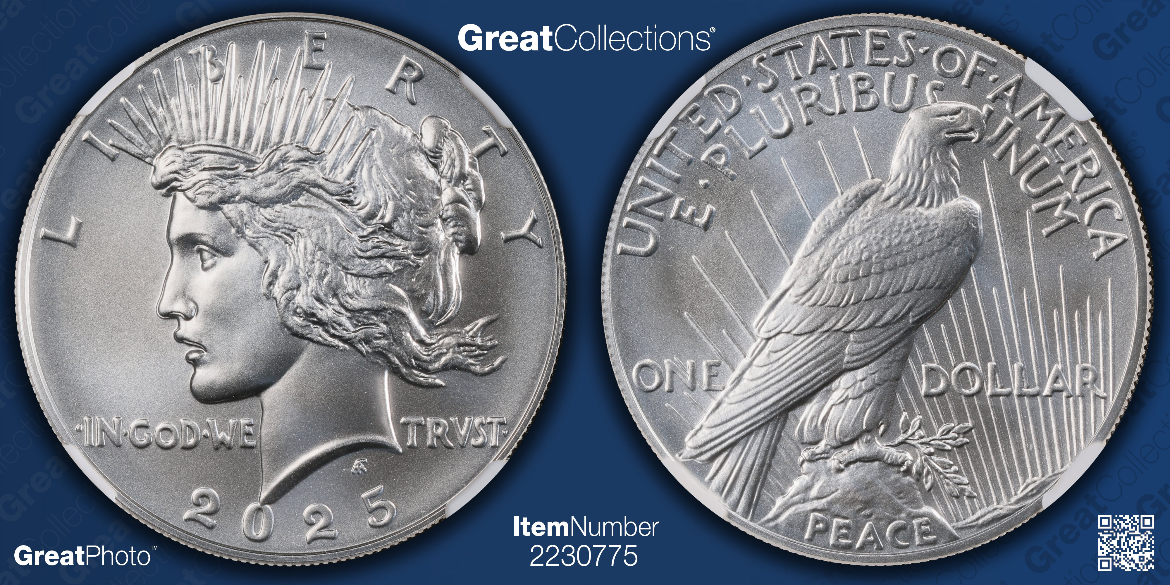 NGC MS70 2025 2オンス 純銀 女神イシス 全世界99枚のみ 2025 Peace Silver Dollar NGC MS-70 | NGC Cert #8425199-005