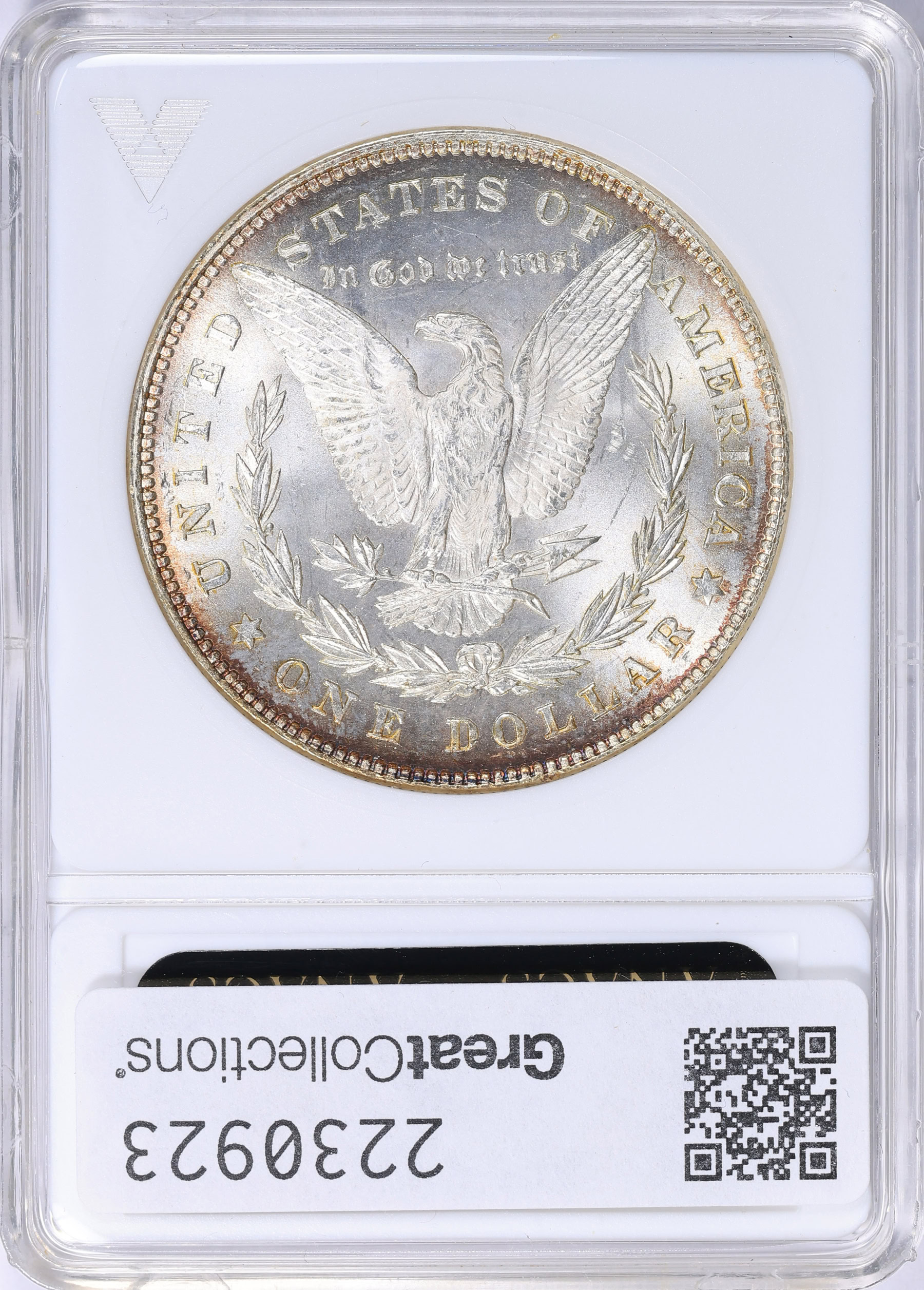 1878 7TF Morgan Silver Dollar VAM-82 ANACS MS-63 OH (Toned) (Item
