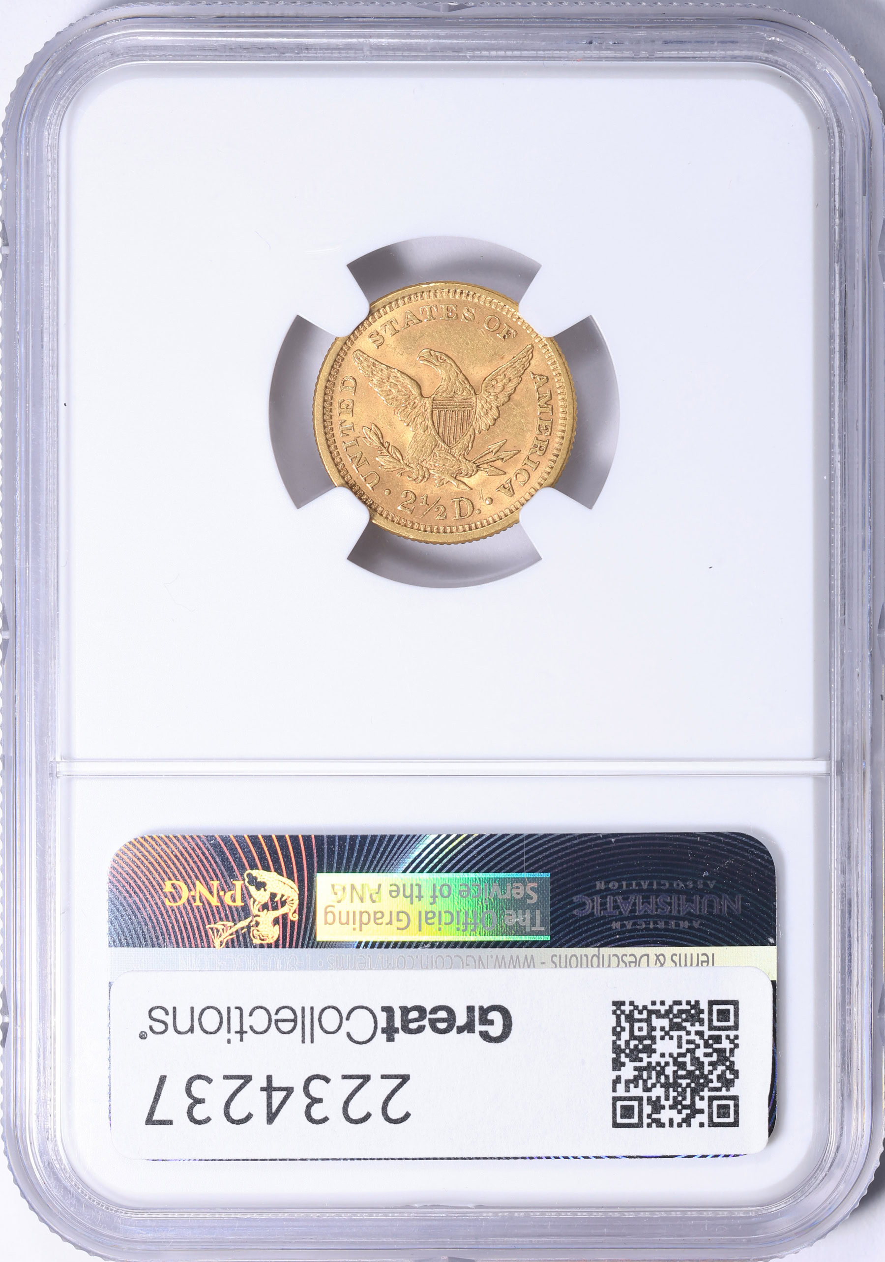 1878◆保留中 1878 Liberty Gold Quarter Eagle NGC MS-62 (Item 2234237