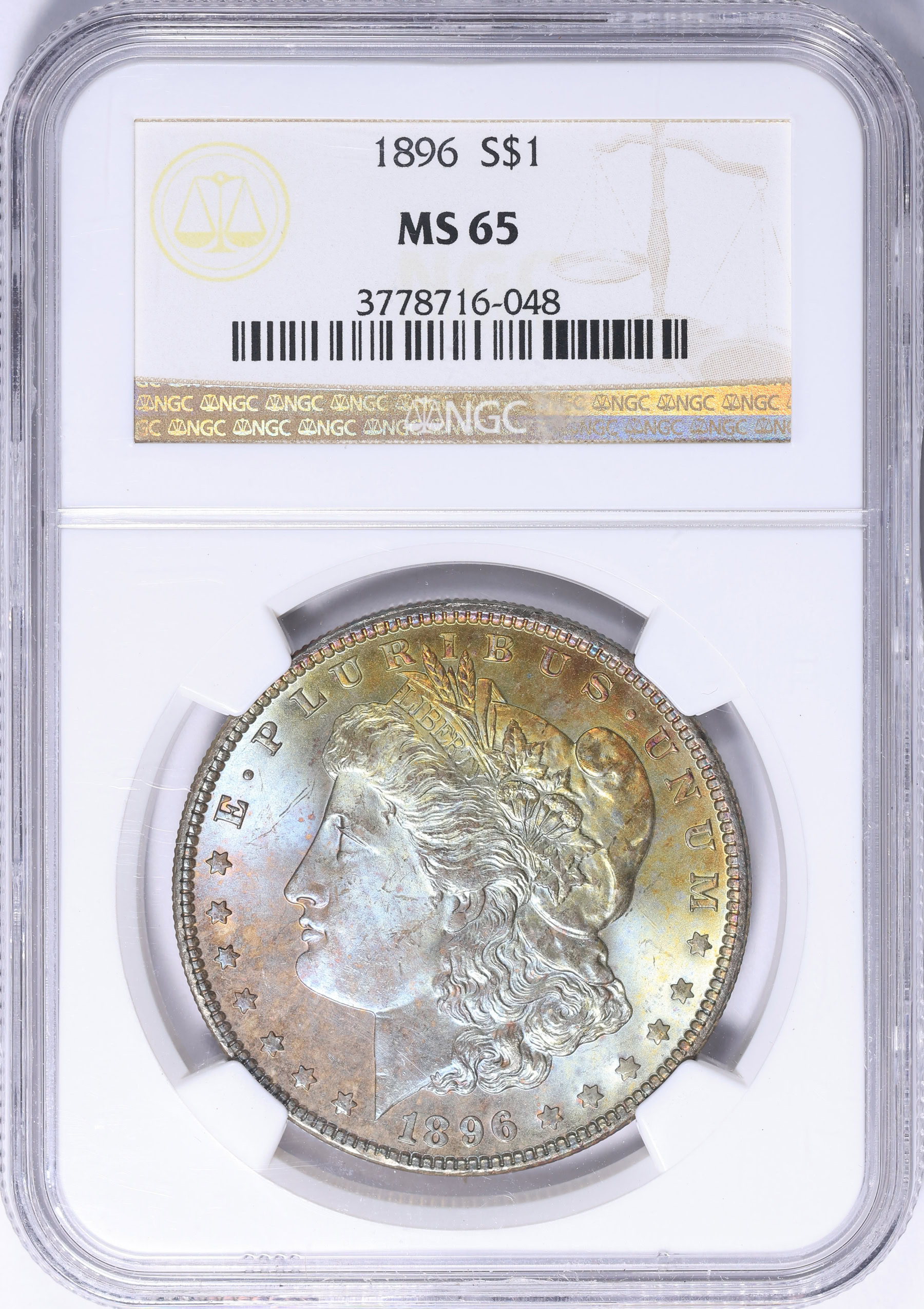 1896 Morgan Silver Dollar NGC MS-65 (Toned) (Item 2234303