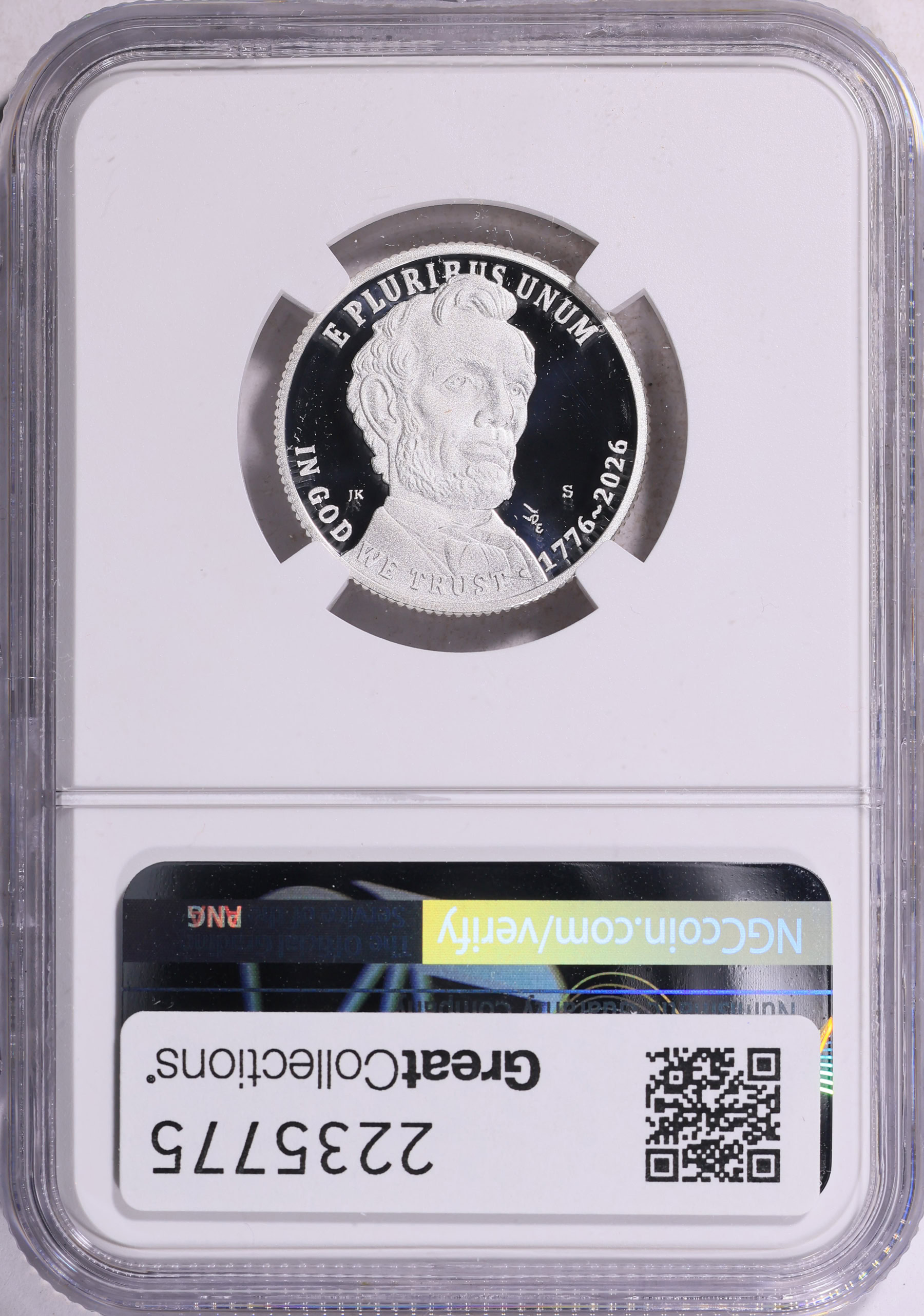 2026-S Semiquincentennial Quarter Gettysburg Address Silver NGC