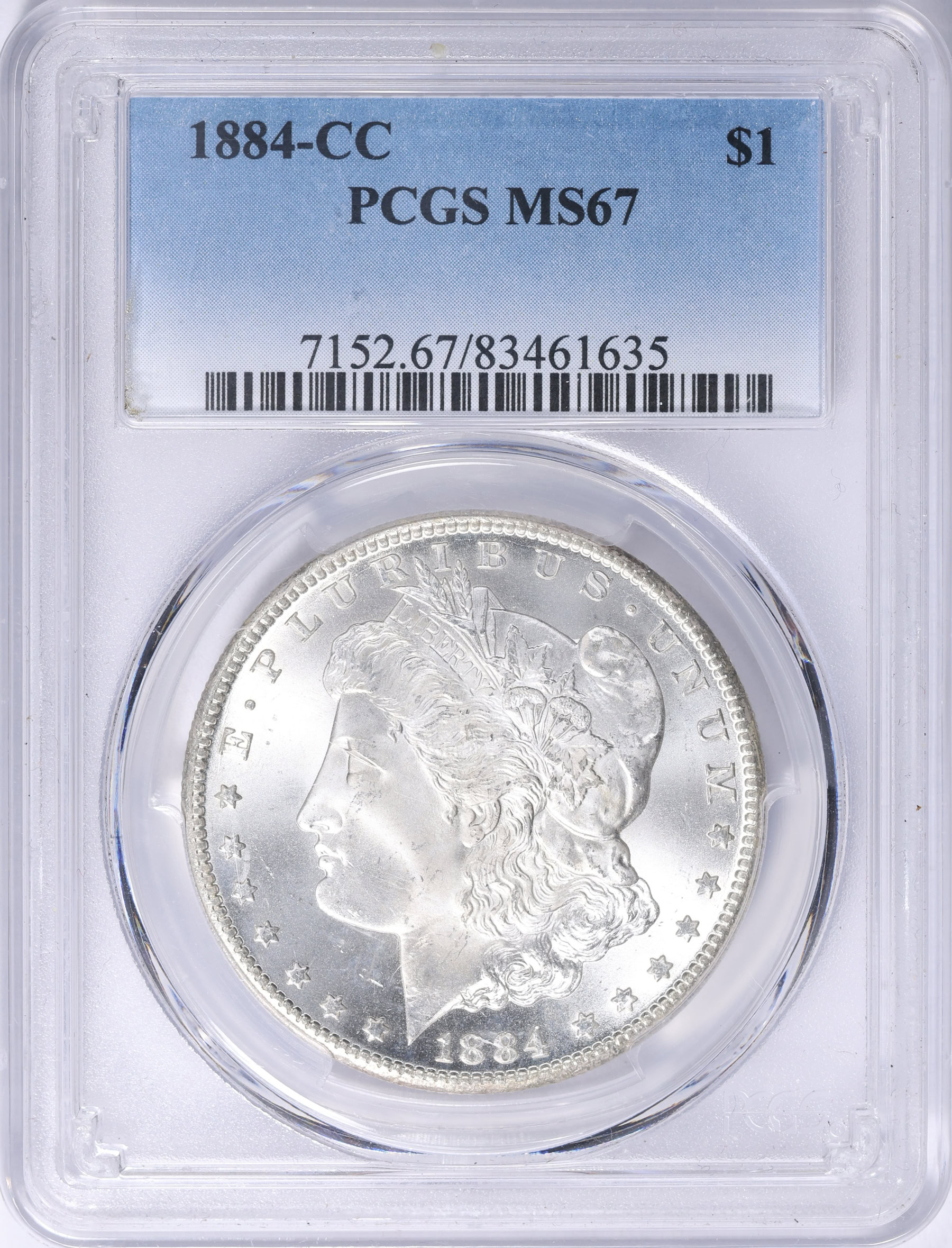 1884-CC Morgan Silver Dollar PCGS MS-67 (VSS VAM-4A) | PCGS Cert