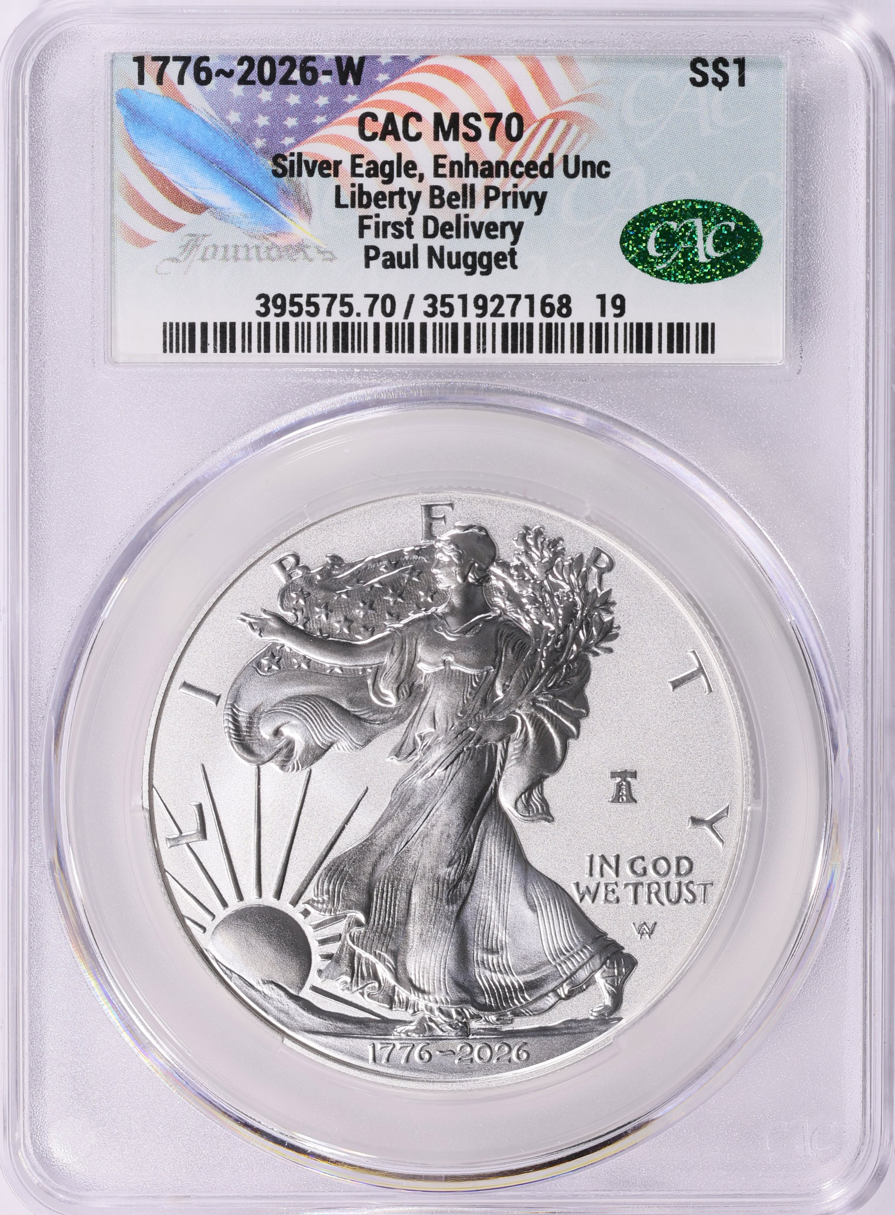 2026-W $1 Silver Eagle Enhanced Uncirculated Finish Liberty Bell