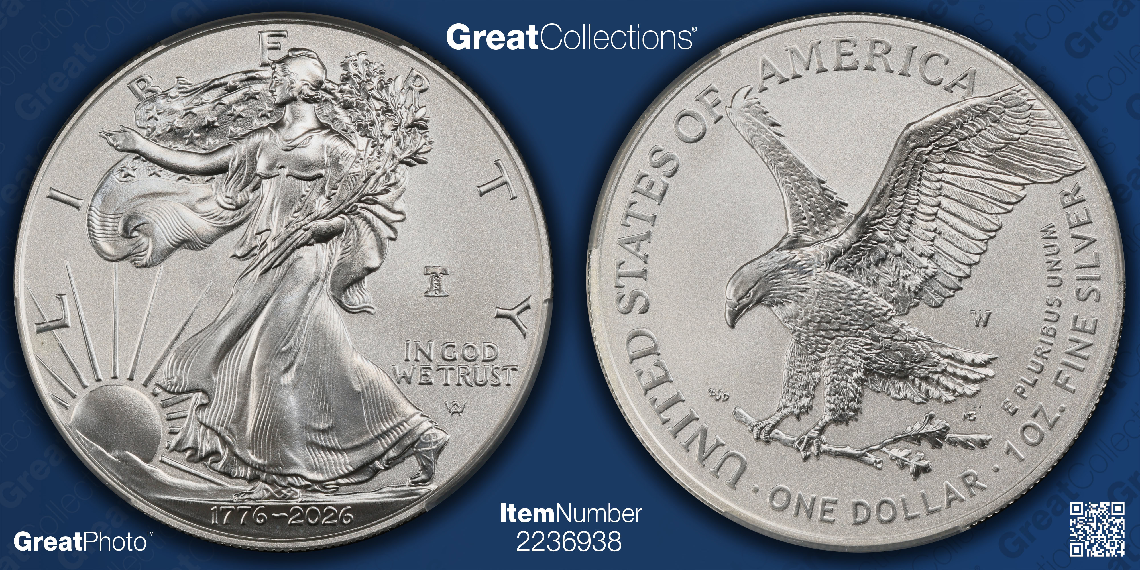 2026-W $1 Silver Eagle Enhanced Uncirculated Finish Liberty Bell