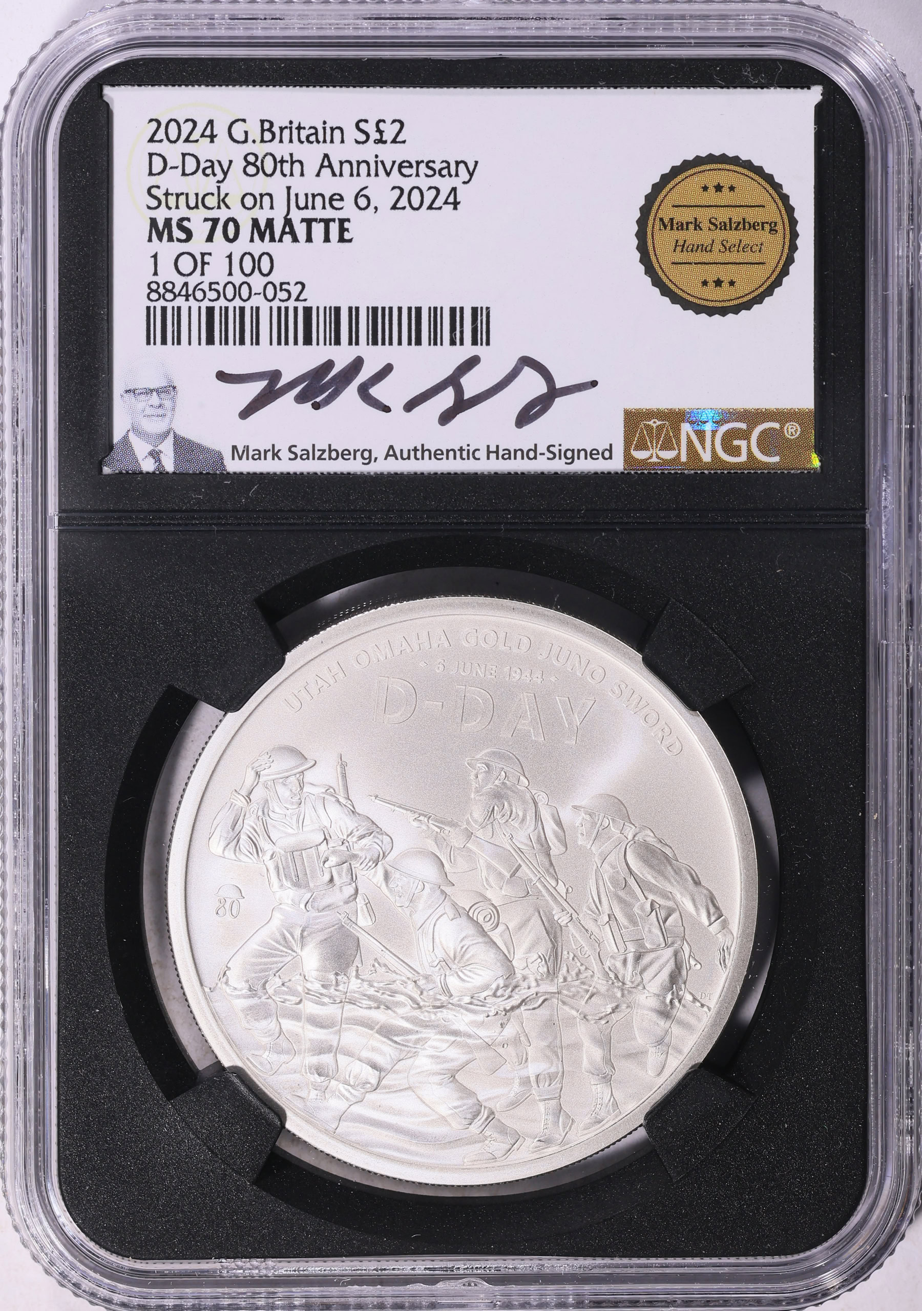 Great Britain 2024 Silver £2 D-Day 80th Anniversary Matte Finish