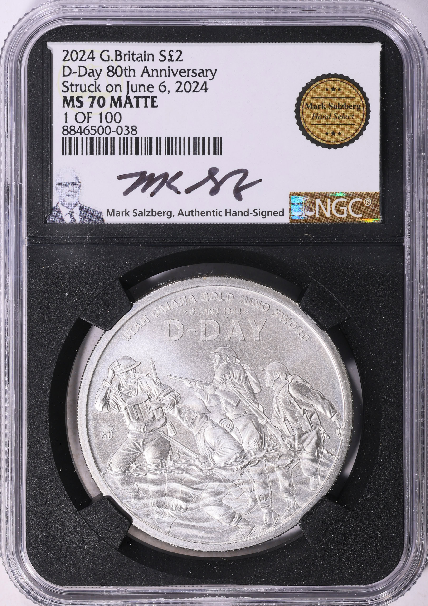 Great Britain 2024 Silver £2 D-Day 80th Anniversary Matte Finish