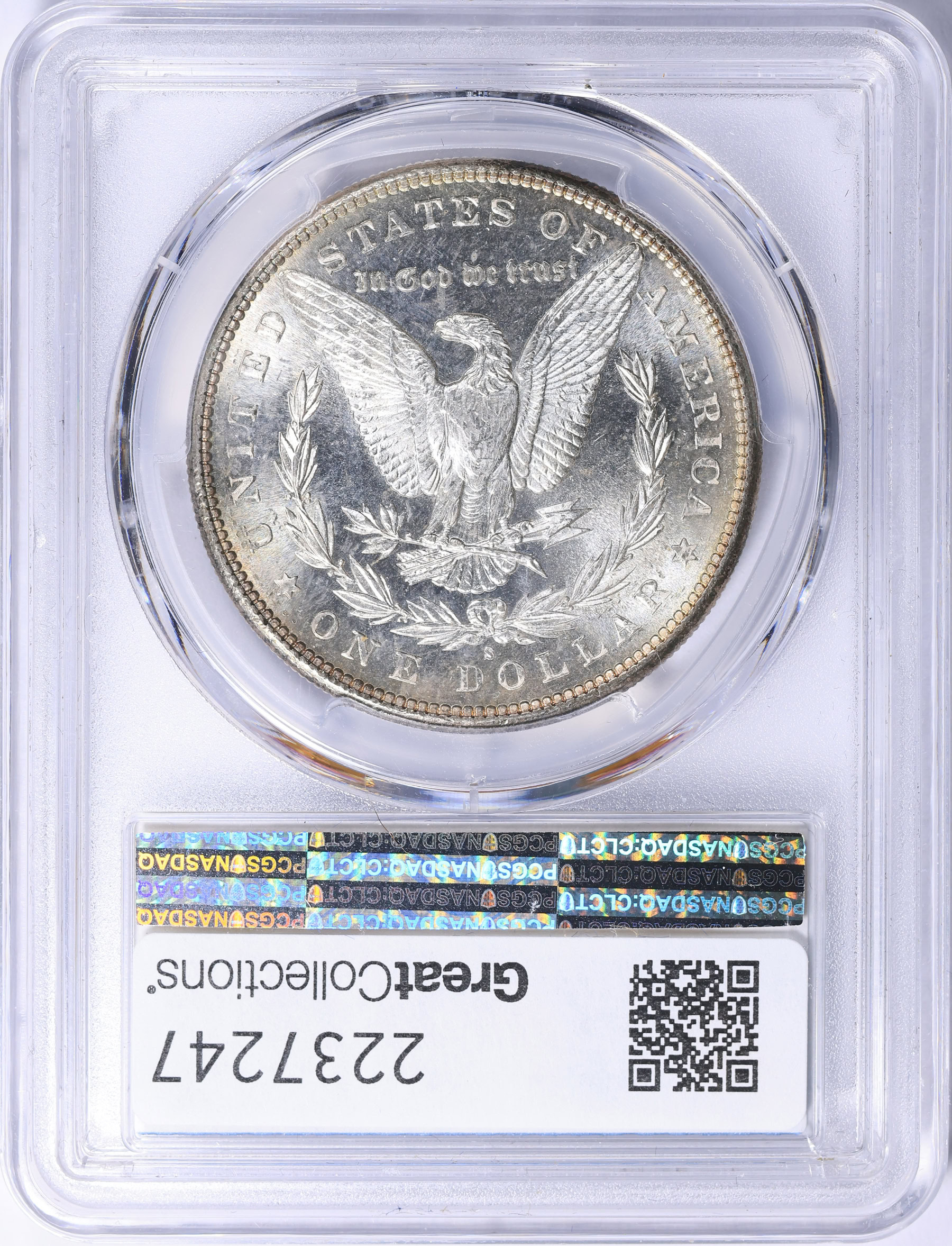 1881-S Morgan Silver Dollar PCGS MS-67 (CAC Green) (Toned) (Item