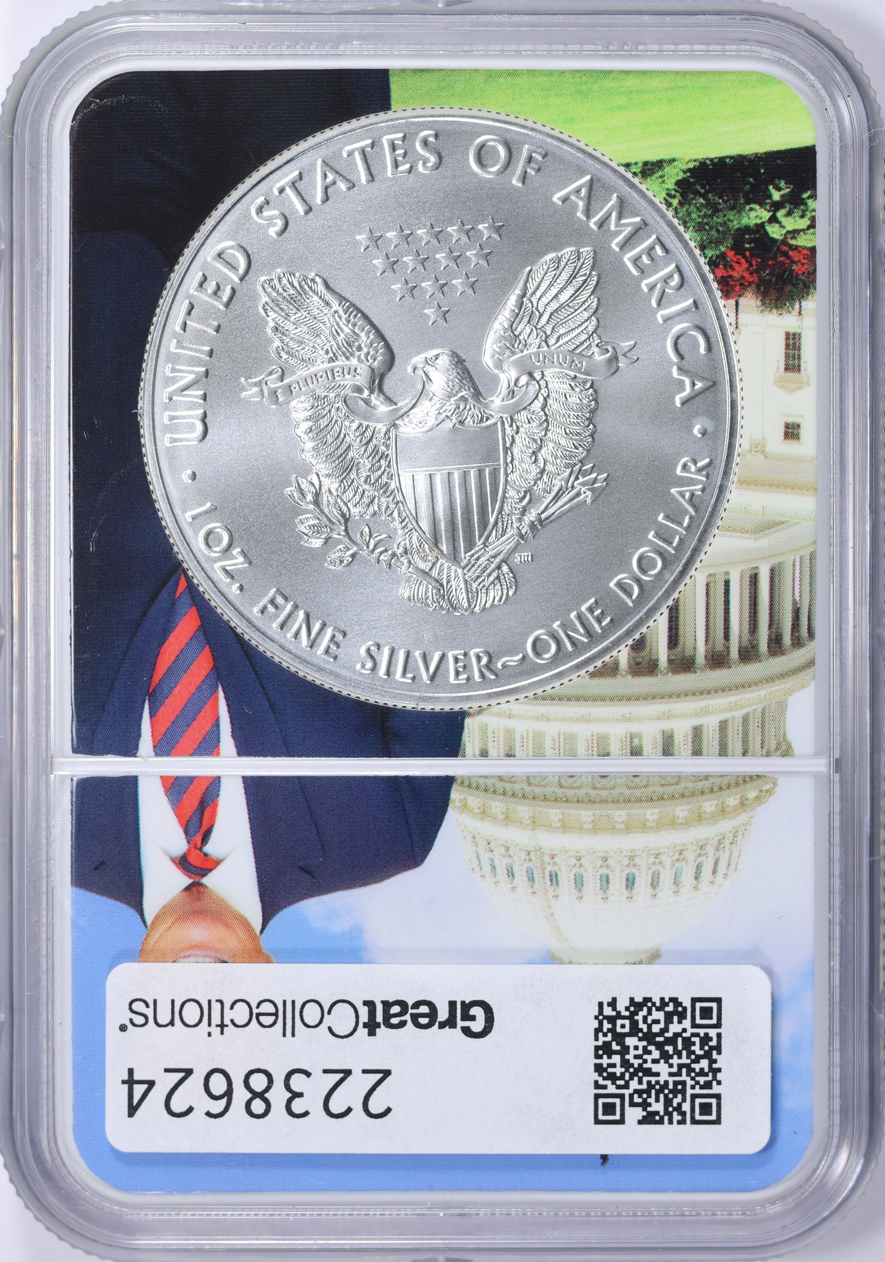 2021 $1 Silver Eagle Type 1 Early Releases NGC MS-70 (Donald Trump