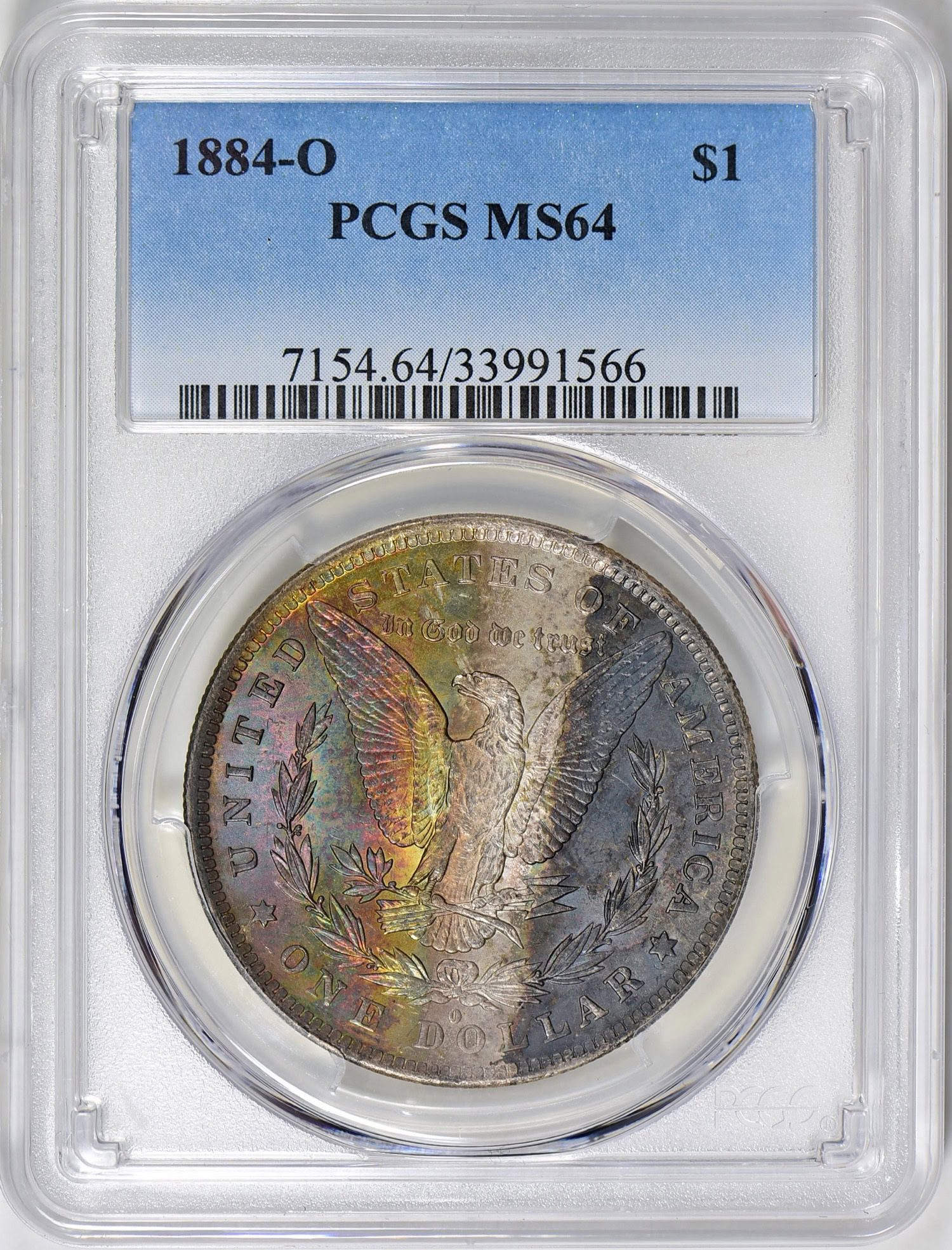 1884-O Morgan Silver Dollar PCGS MS-64 (Toned) (Item 2239117