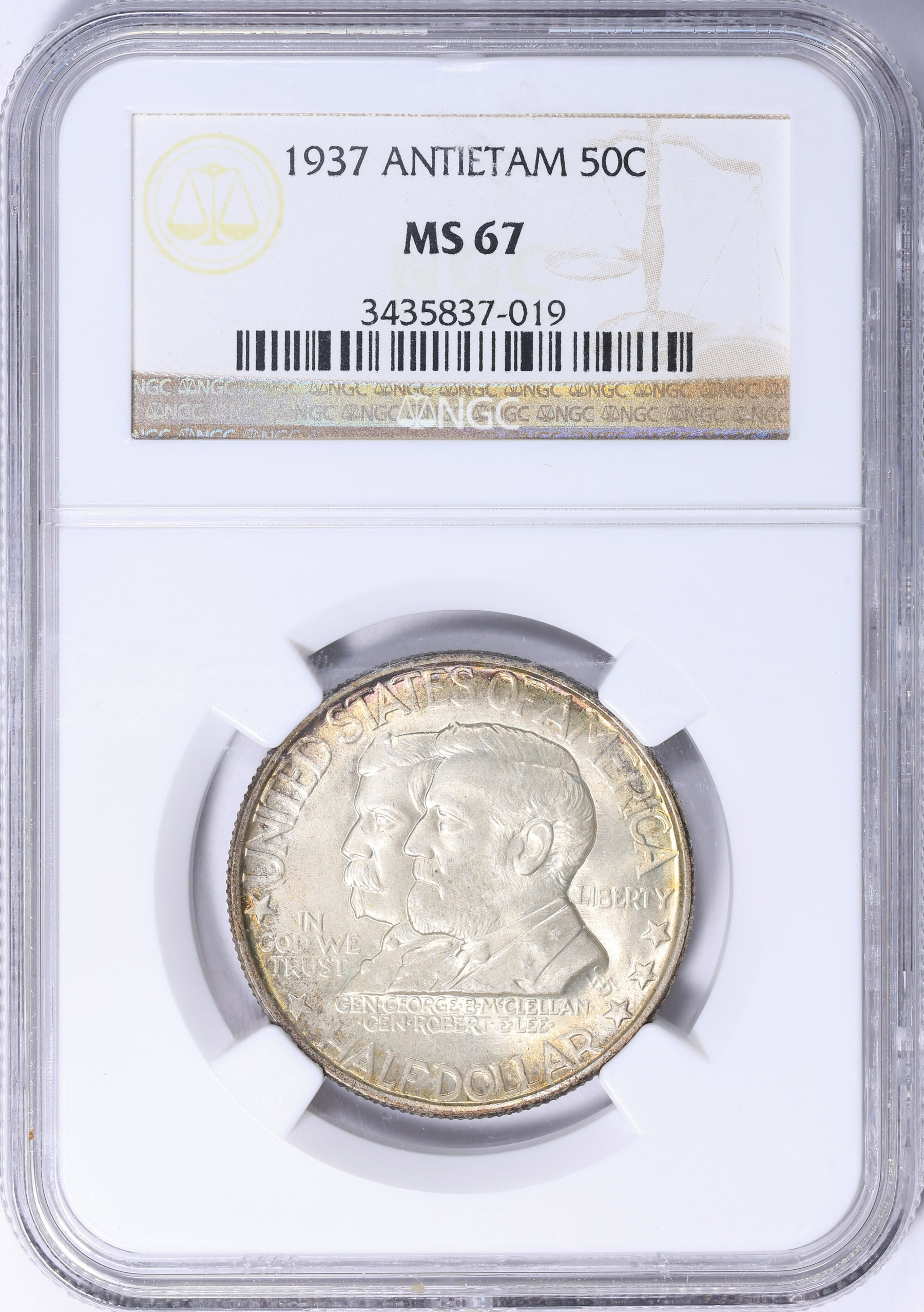 1937 Battle of Antietam 75th Anniversary Half Dollar NGC MS-67