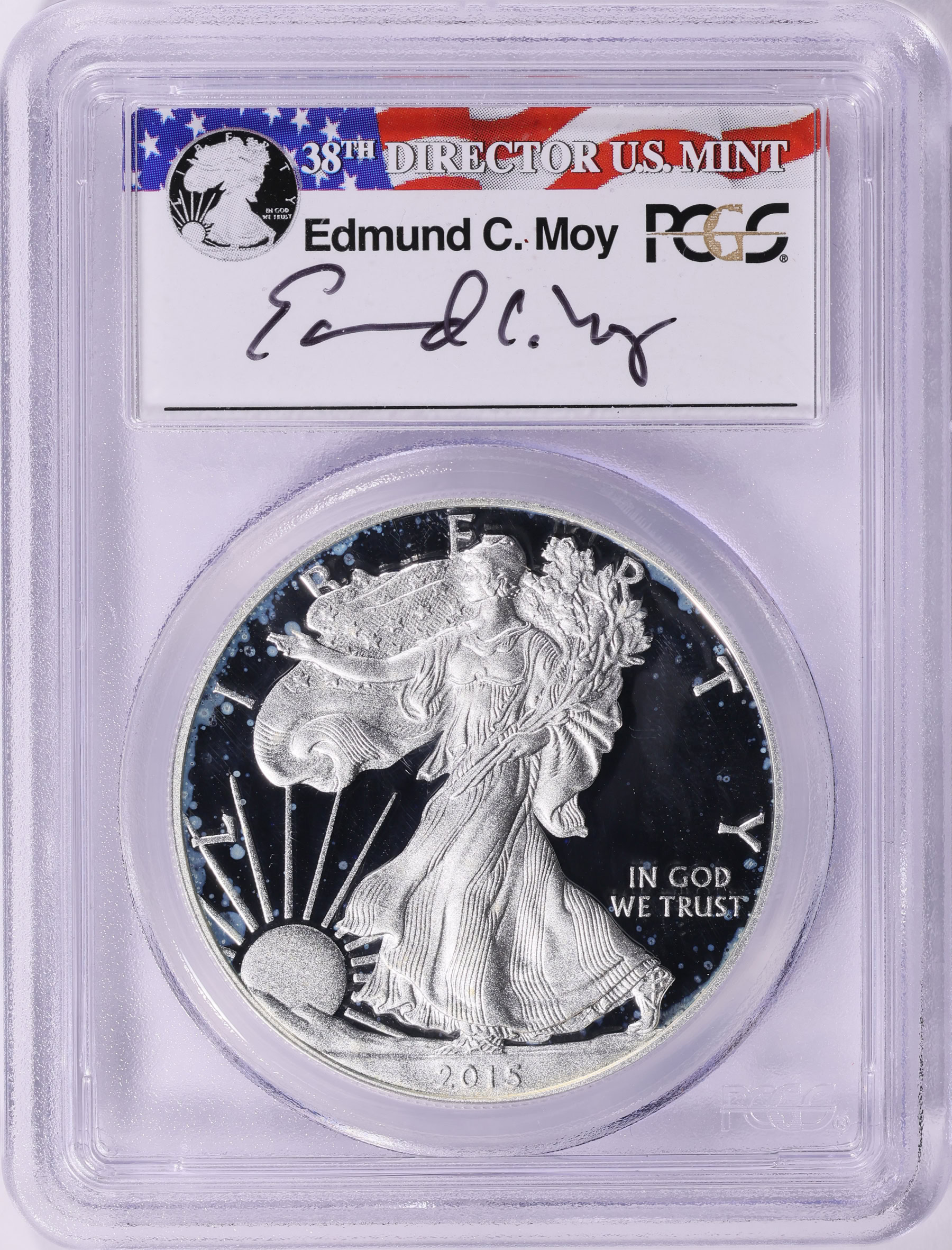 2015-W $1 Silver Eagle First Strike PCGS Proof-70 DCAM (Edmund C