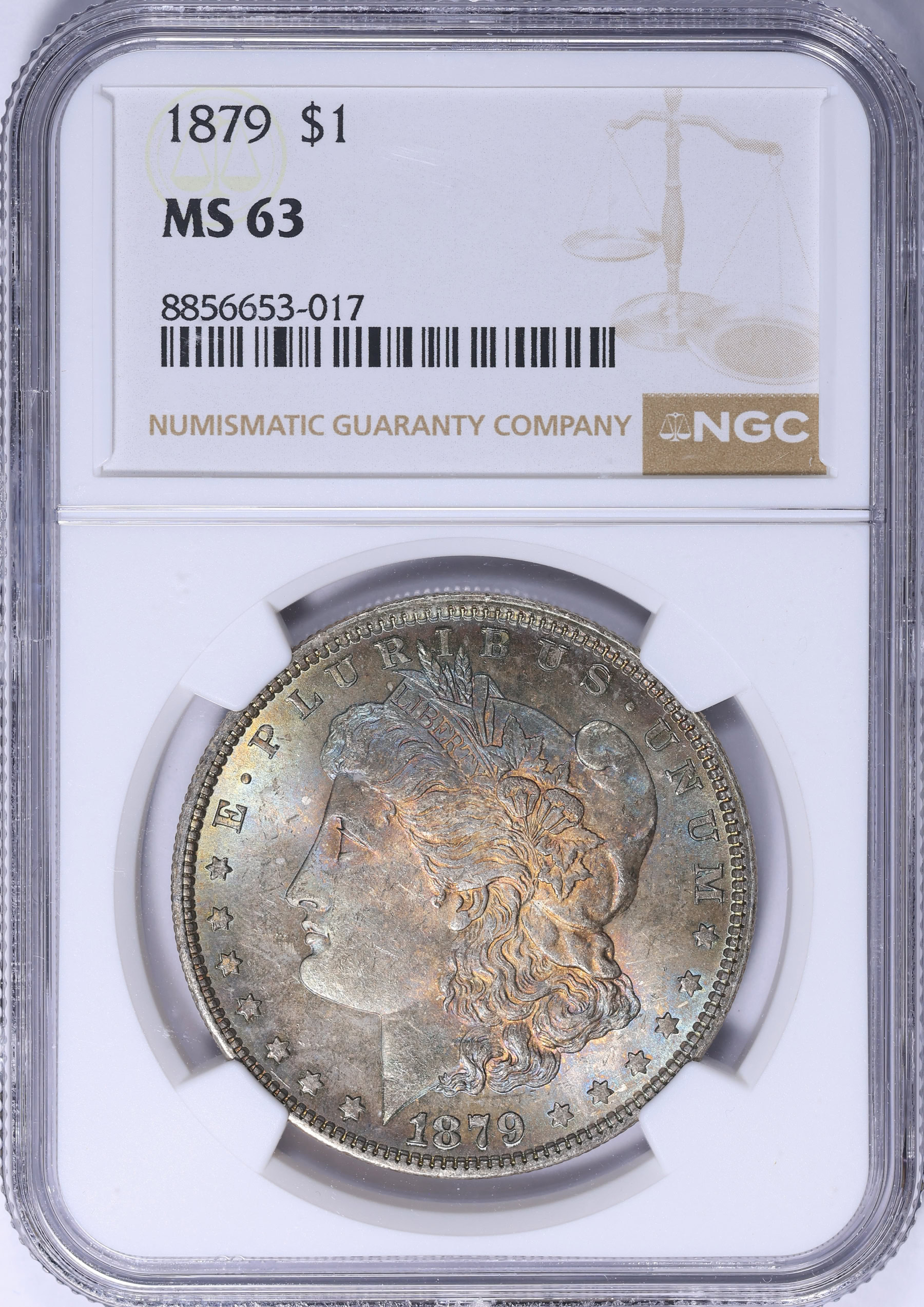 1879 Morgan Silver Dollar NGC MS-63 (Toned) (Item 2240634