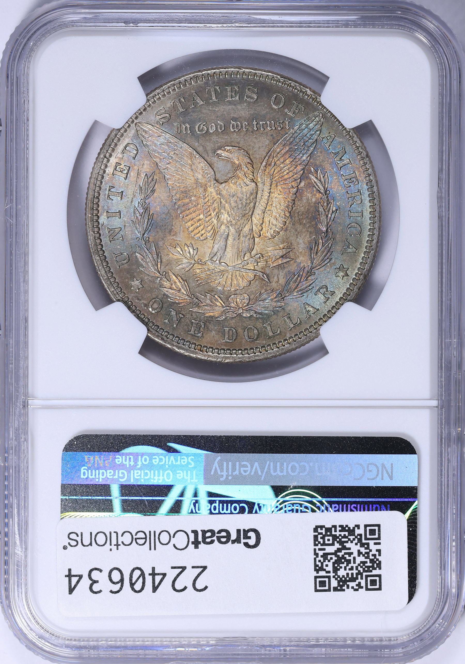 1879 Morgan Silver Dollar NGC MS-63 (Toned) (Item 2240634